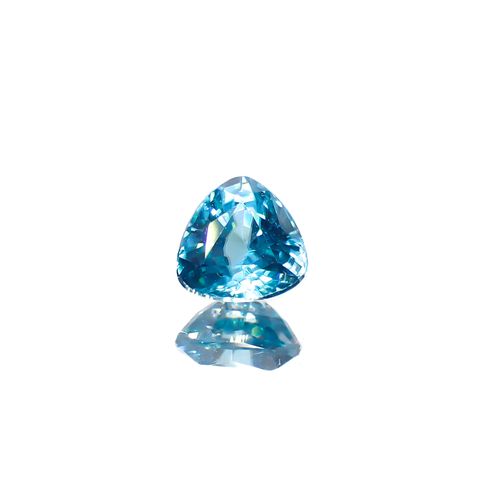 ブルージルコン カンボジア産 0.70ct[240728505]4.9x4.9mm前後