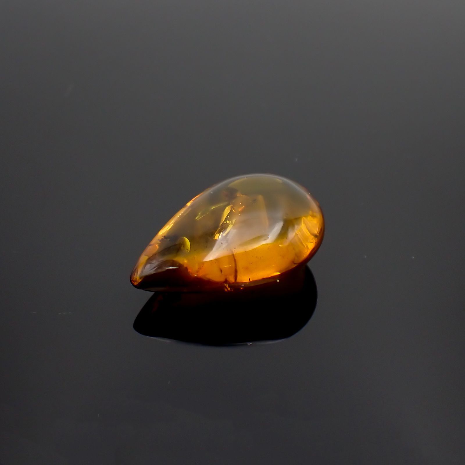 虫入り琥珀 コロンビア産 21.07ct [221018553]31.9x20.8mm前後