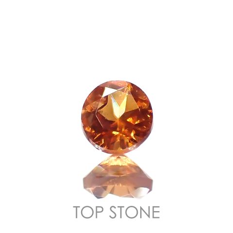 オレンジロードクロサイト 南アフリカ産 0.12ct[230321023]2.7x2.7mm前後