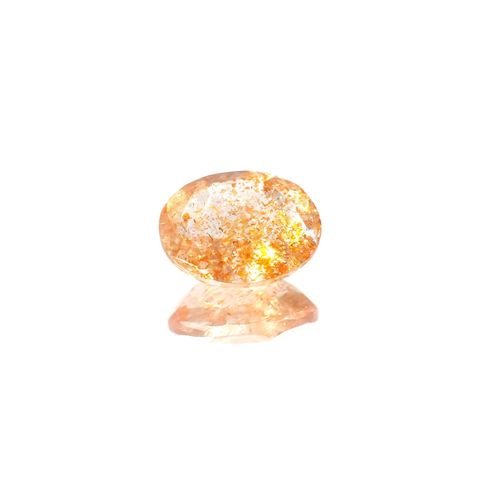 イリュージョンサンストーン インド産 1.73ct / 9.1x7.3mm前後 [221219255]