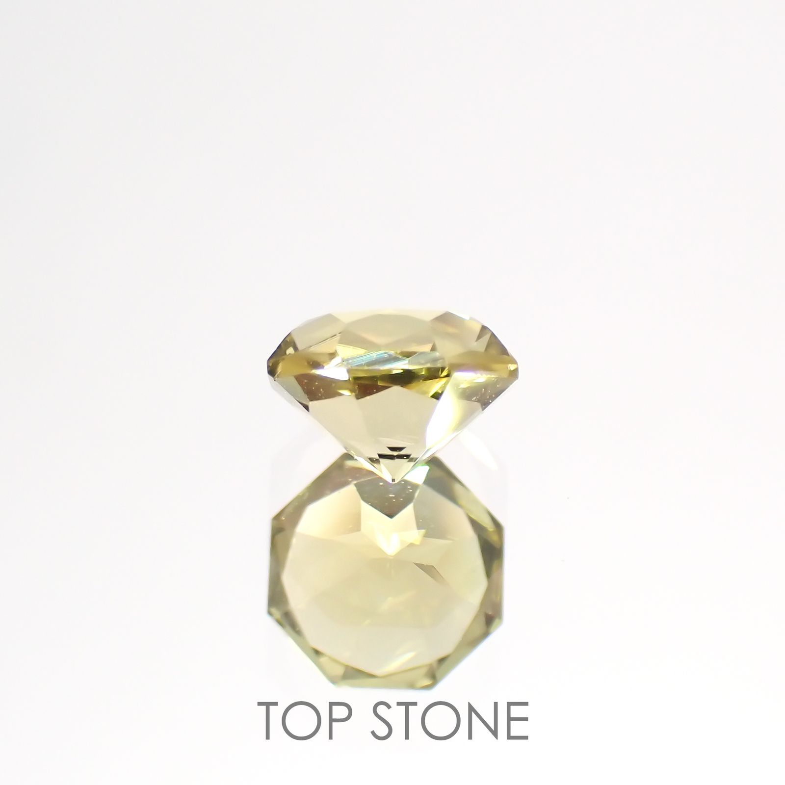 ◇オクタゴンカット◇カナリートルマリンSA(宝石名イエロー・トルマリン) ブラジル/アフリカ産 0.598ct ソ付(彩珠)[20117644]5.1×5.1mm前後