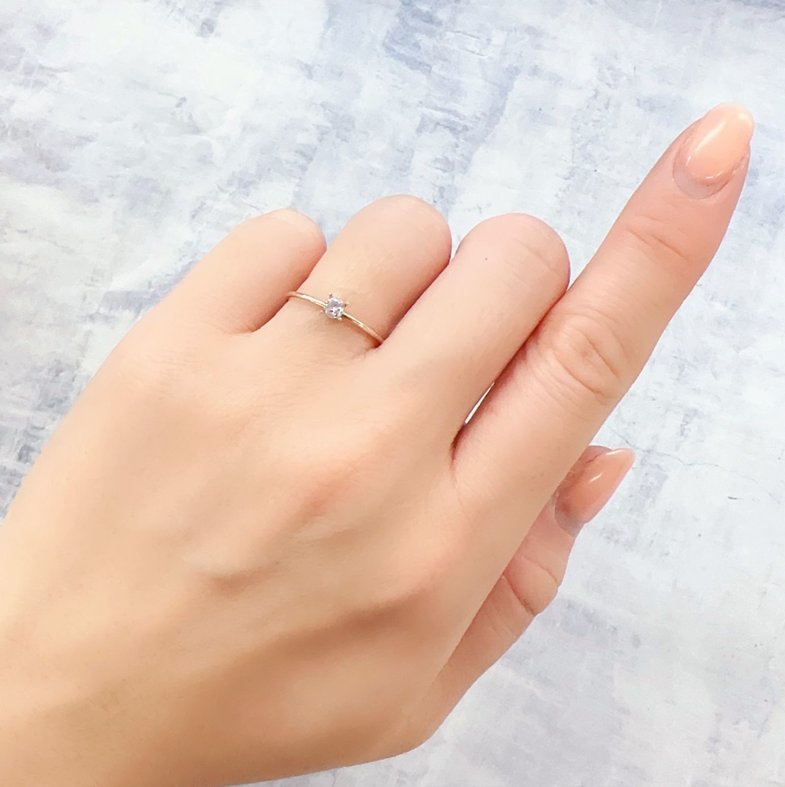 ピンクダイヤモンド(宝石名ダイアモンド I-1/LIGHT ORANGY PINK) 0.078ct ソ付(CGL)[230120127]2.66x2.72mm前後