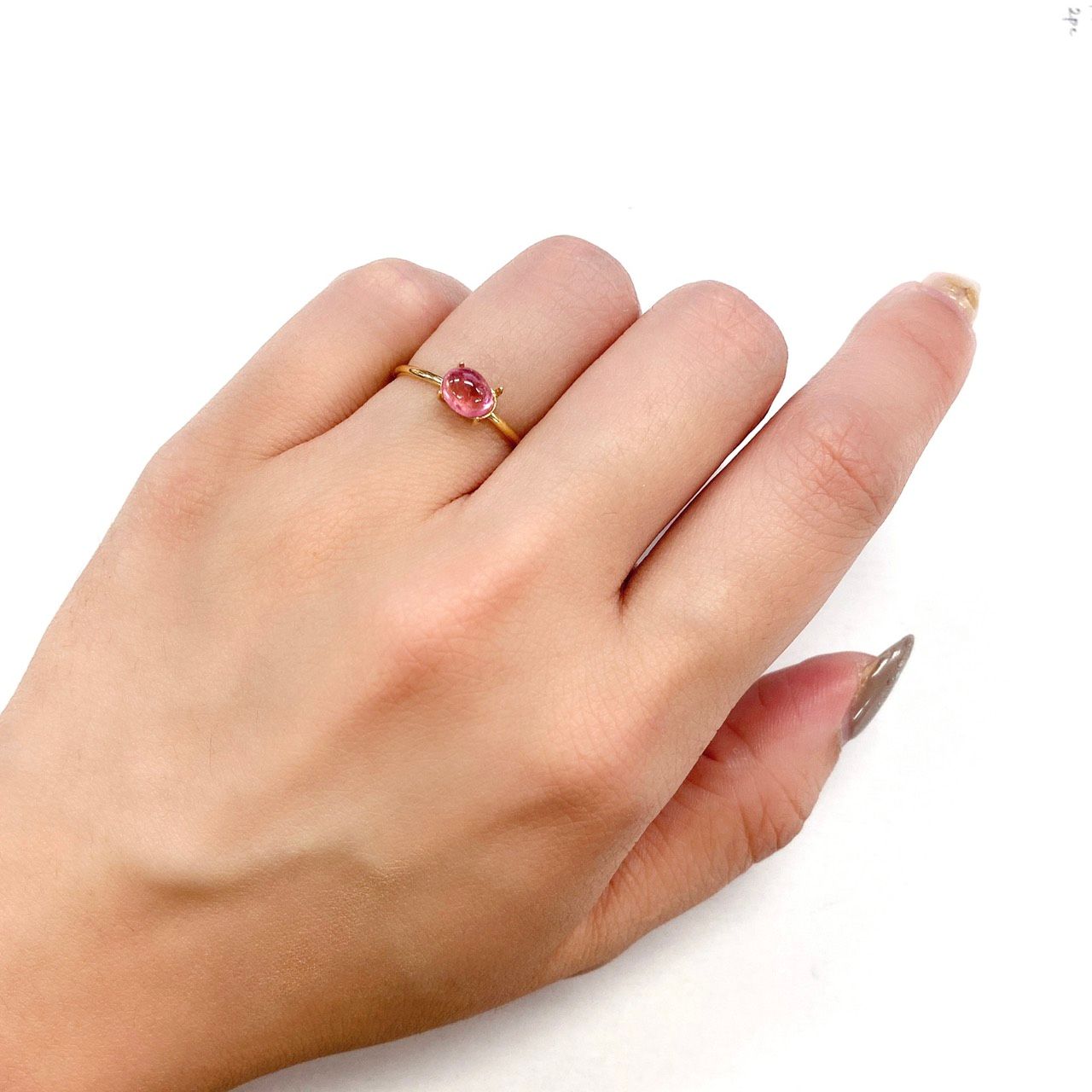 ペツォッタイト(ラズベリル) マダガスカル産 ルース 0.8ct[210510982]5.8×4.8mm前後