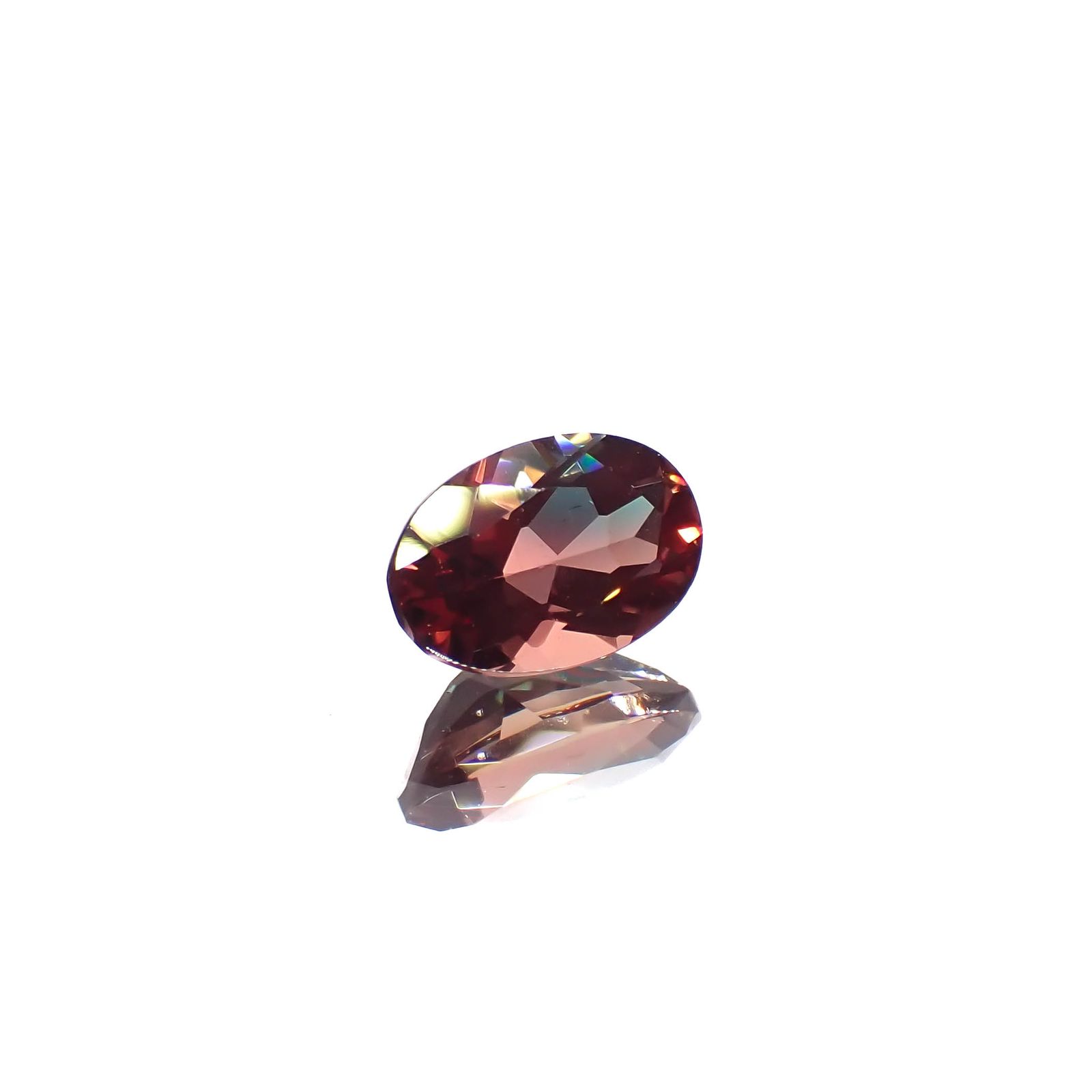 バイカラーアンデシン モンゴル産 0.48ct[230421503]6x4.2mm前後