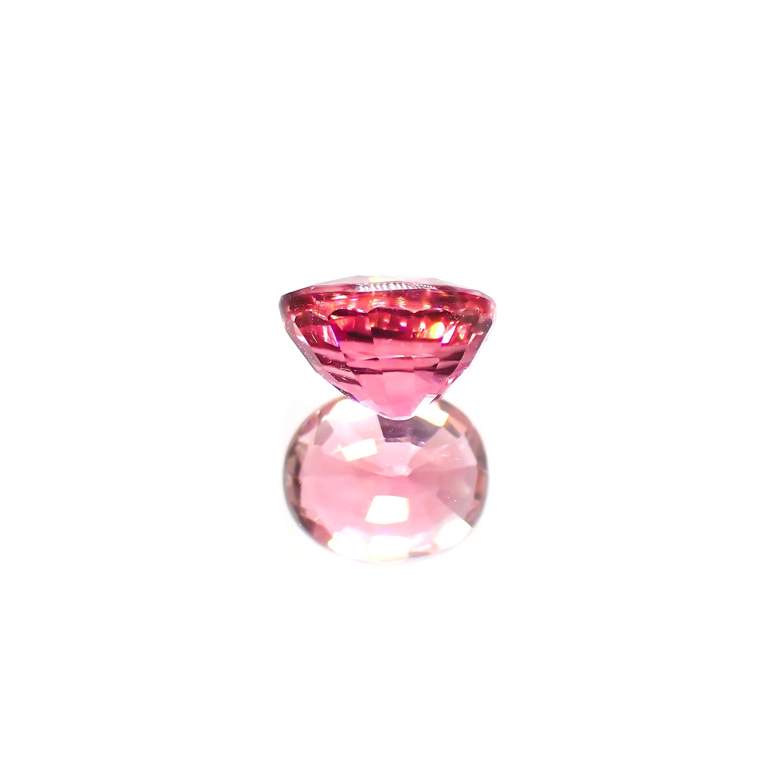 ローズピンクトルマリン(宝石名ピンク・トルマリン)ブラジル/アフリカ産 1.15ct 識別済[220114855]6.9x5.8mm前後