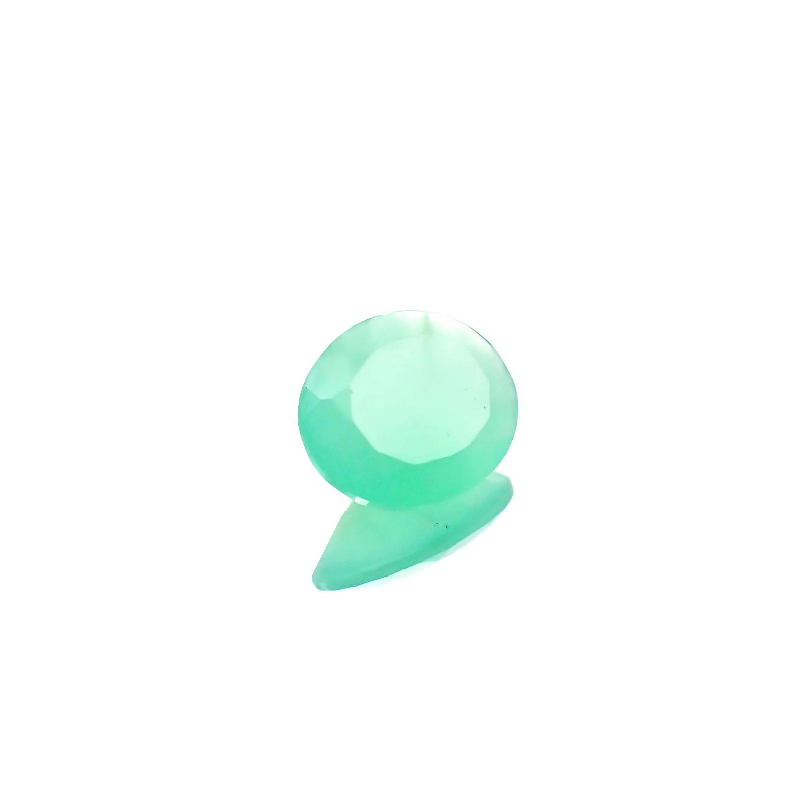 グリーンオパール(宝石名コモンオパール) 南アフリカ産 1.60ct 識別済[210611386]10.1×8.1mm前後
