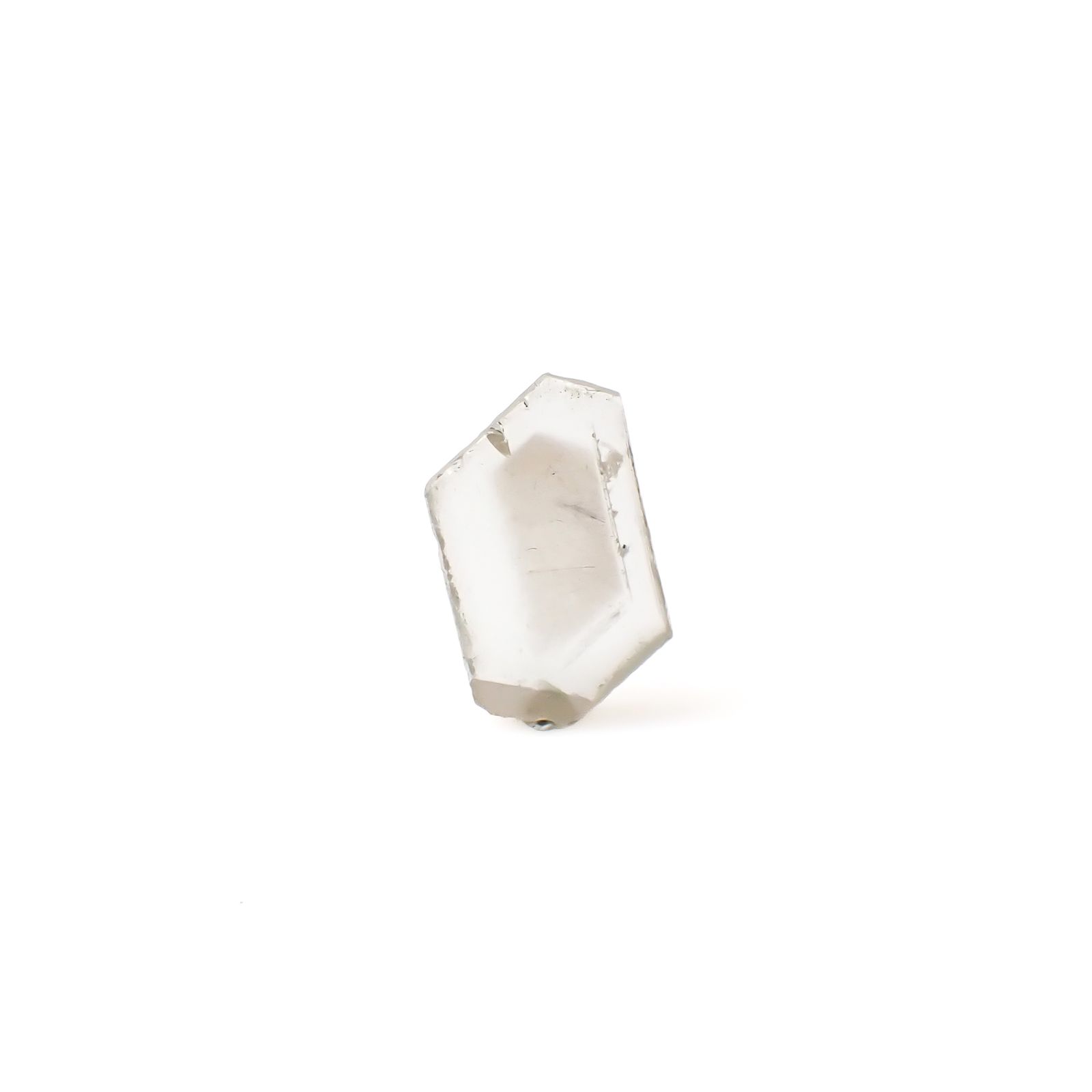 ファントムクォーツ 原石スライス ブラジル産 3.79ct [250330073]16.4x9.9mm前後