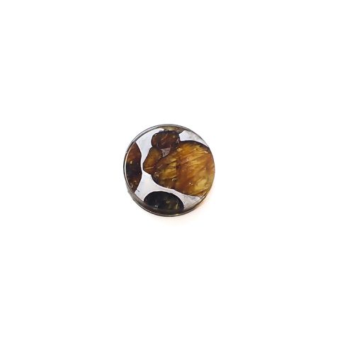 パラサイト隕石Sericho トリプレット 発見地:ケニア 4.46ct[240125722]12.2x12.1mm前後