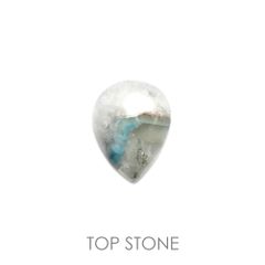 パライバクォーツ(宝石名ギラライト イン クォーツ) ブラジル産 12.97ct 識別済[20032078]15.7×10.3mm前後