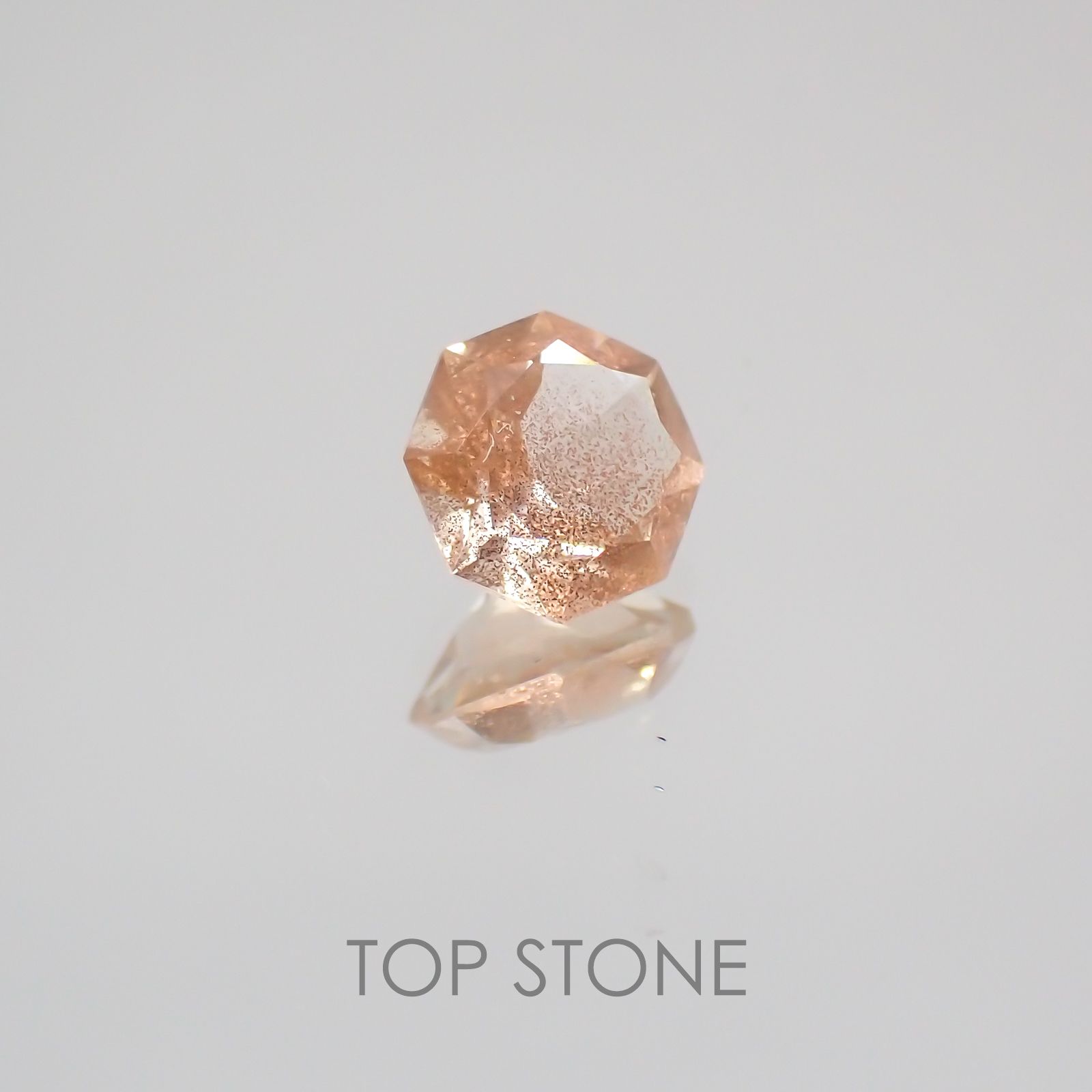 ◇オクタゴンカット◇オレゴンサンストーンSA  アメリカ産 ルース 0.49ct[210210041]5×5mm前後