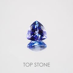 バイカラータンザナイト タンザニア産 ルース 1.35ct[210310101]6.9×6.9mm前後