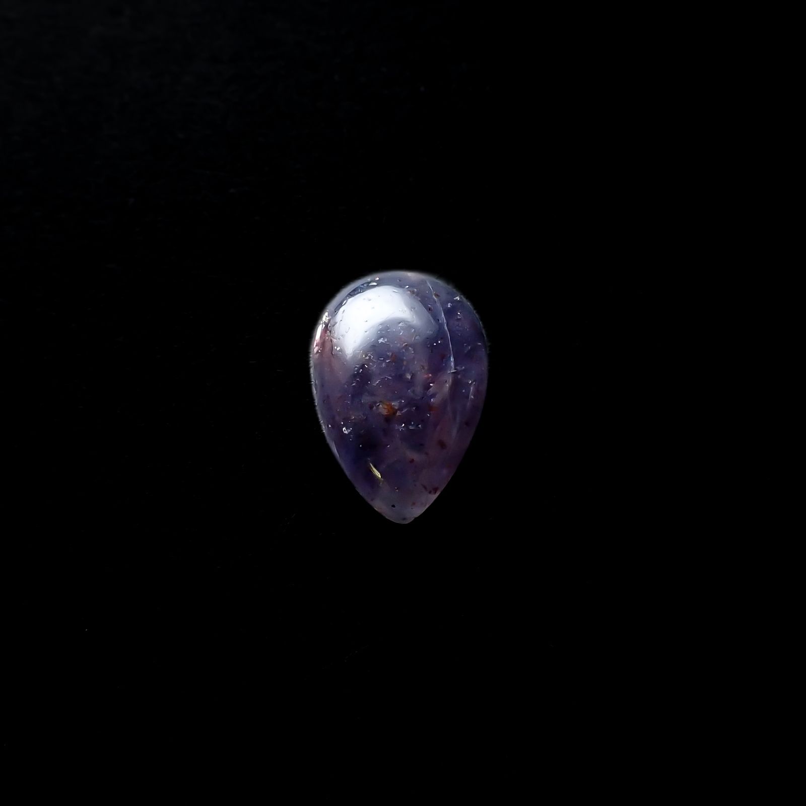 ブラッドショットアイオライト インド産 2.42ct[240226177]12x8mm前後