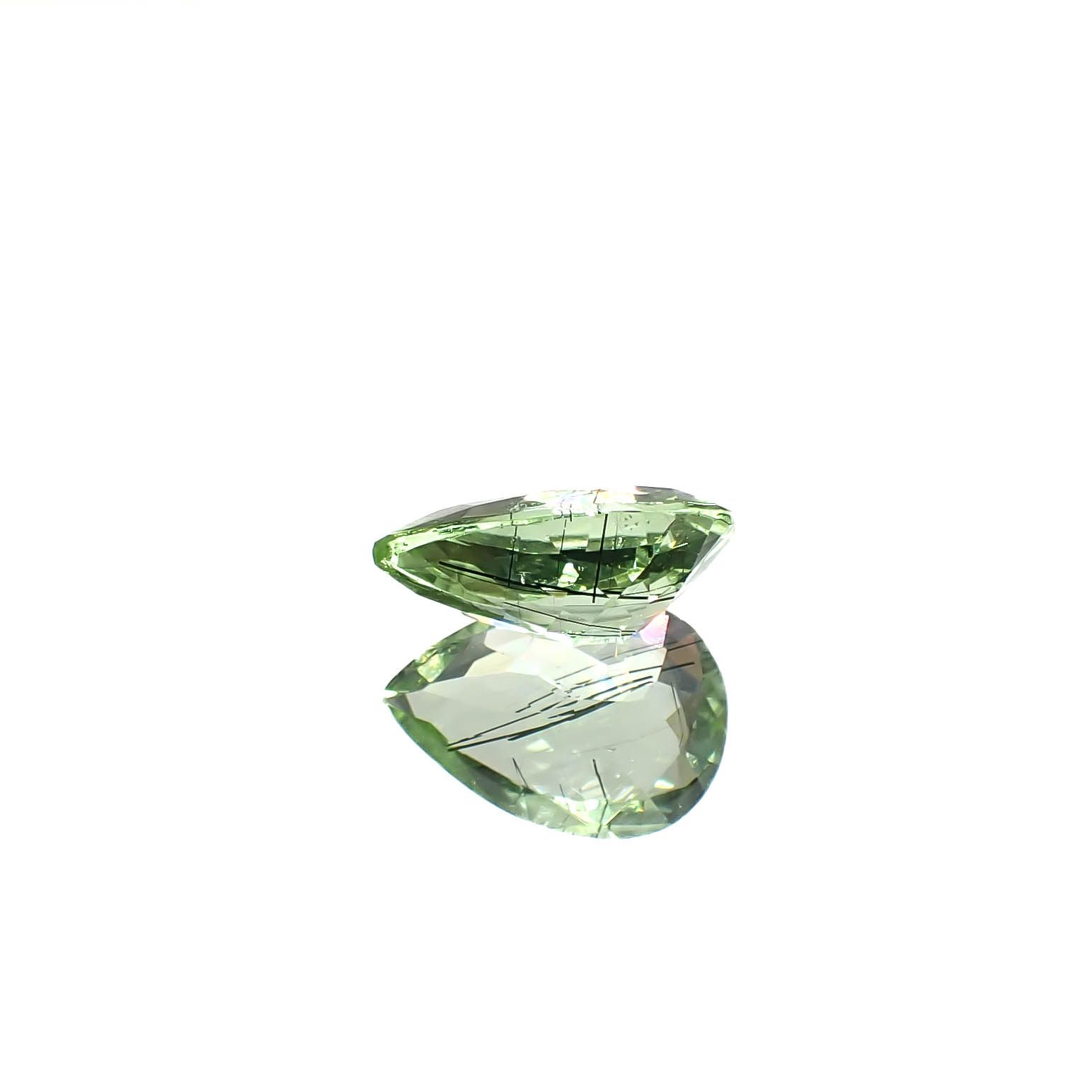 ルドウィジャイトインペリドット パキスタン産 3.26ct[240728525]12.1x8.4mm前後
