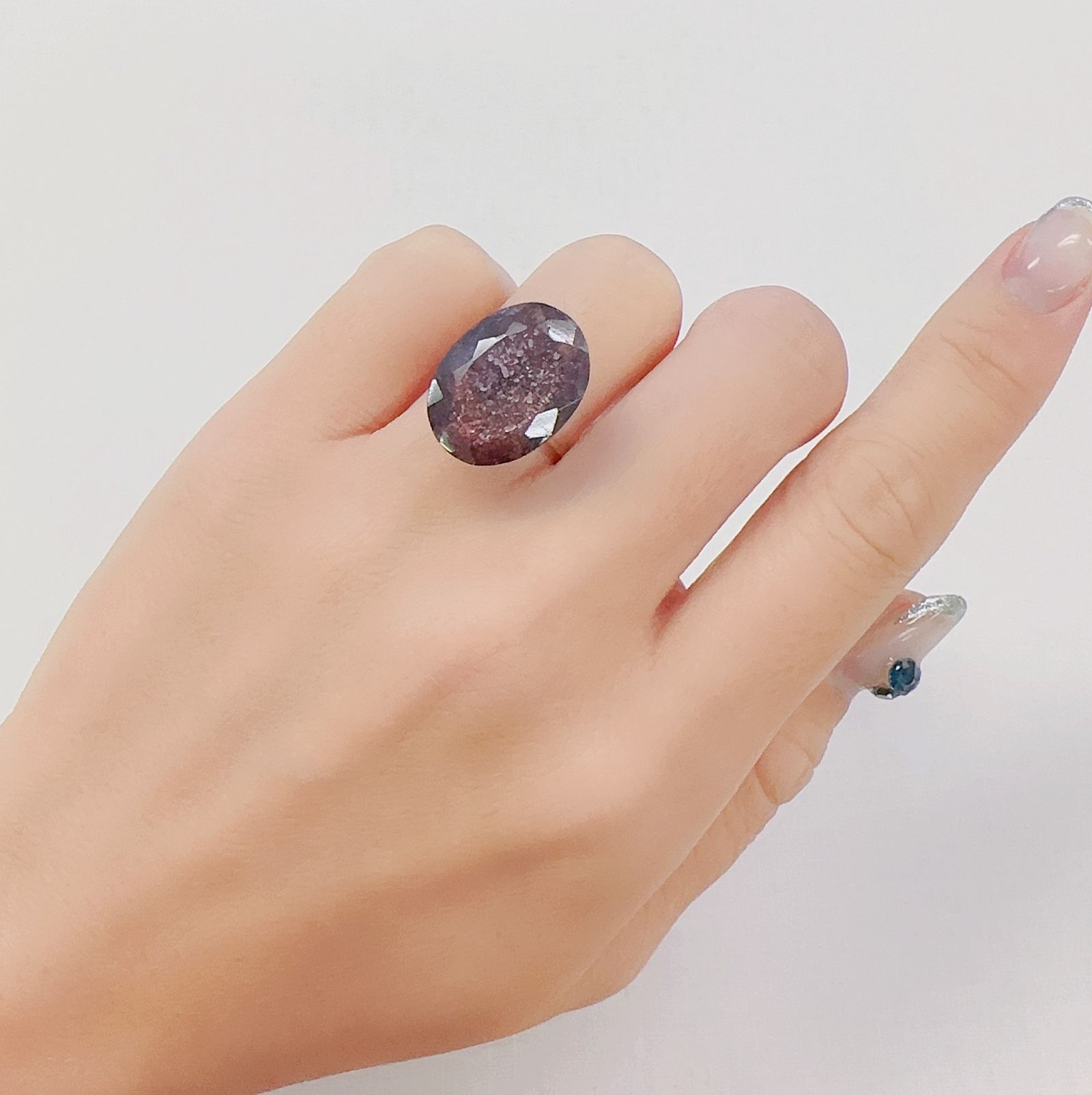 ブラッドショットアイオライト インド産 11.40ct[230622537]18x13.4mm前後