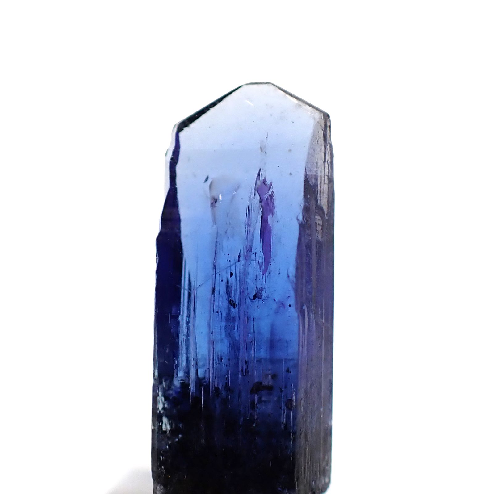 タンザナイト原石 タンザニア産 アクリル台座付き 13.40ct(2.68g) / 6.9x8.2x23.5mm前後 [260632367]