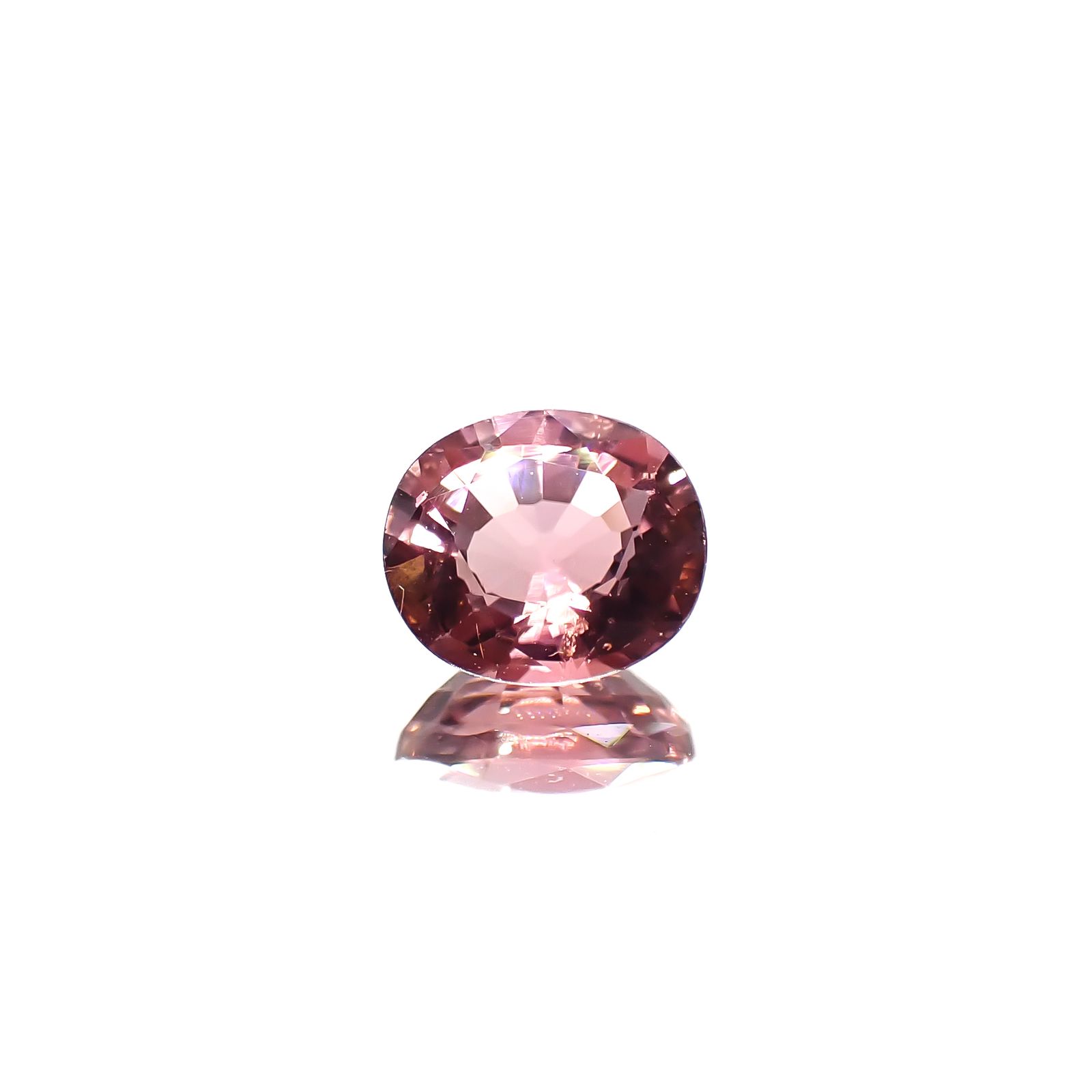 ローズピンクトルマリン(宝石名ピンク・トルマリン)ブラジル/アフリカ産 0.87ct 識別済[240929140]6.7x5.7mm前後