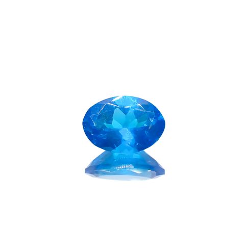 ネオンブルーアパタイト マダガスカル産 0.67ct[240628106]6.9x4.9mm前後