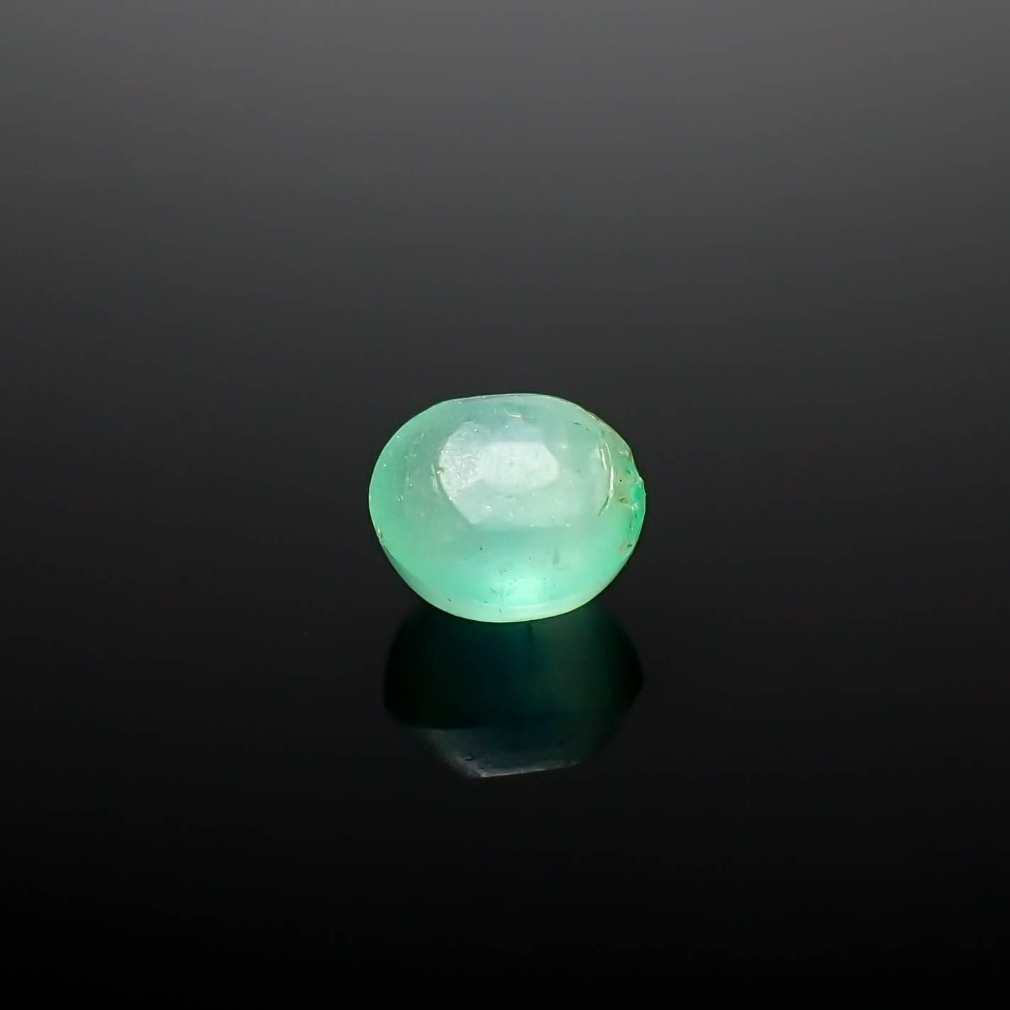 エメラルドキャッツアイ コロンビア産 0.80ct[240427222]5.3x4.9mm前後