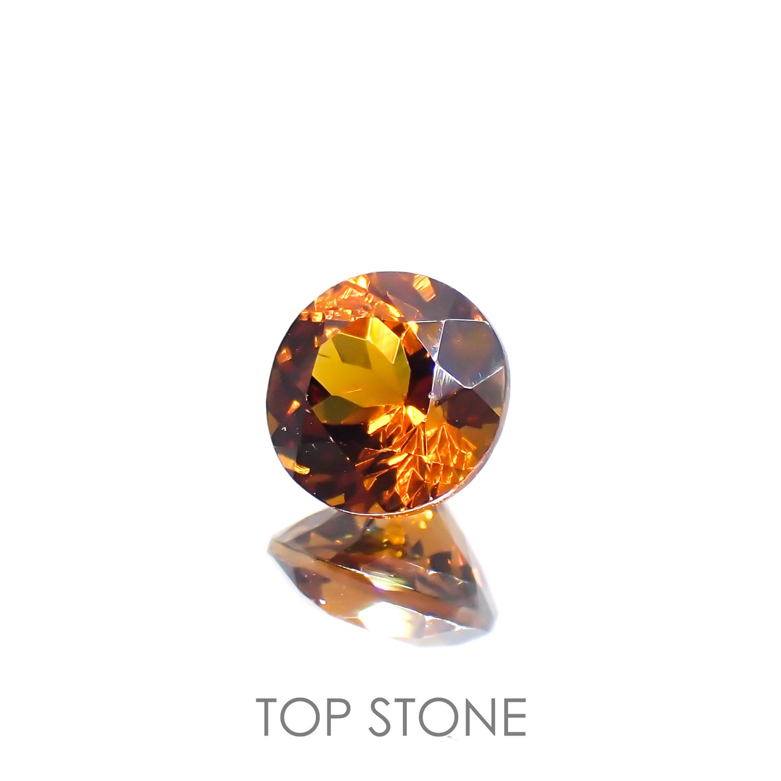 グロッシュラーアンドラダイトガーネット(宝石名グロッシュラー/アンドラダイト・ガーネット)ナミビア産 1.67ct 識別済[220114314]6.9x6.9mm前後