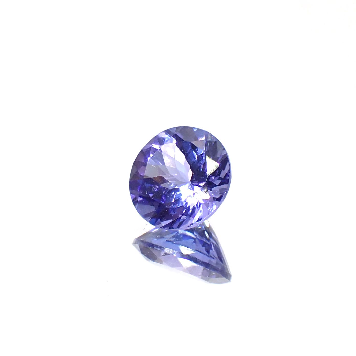 タンザナイト(宝石名タンザナイト)タンザニア産 識別済 1.22ct / 6.8x6.7mm前後 [251031239]