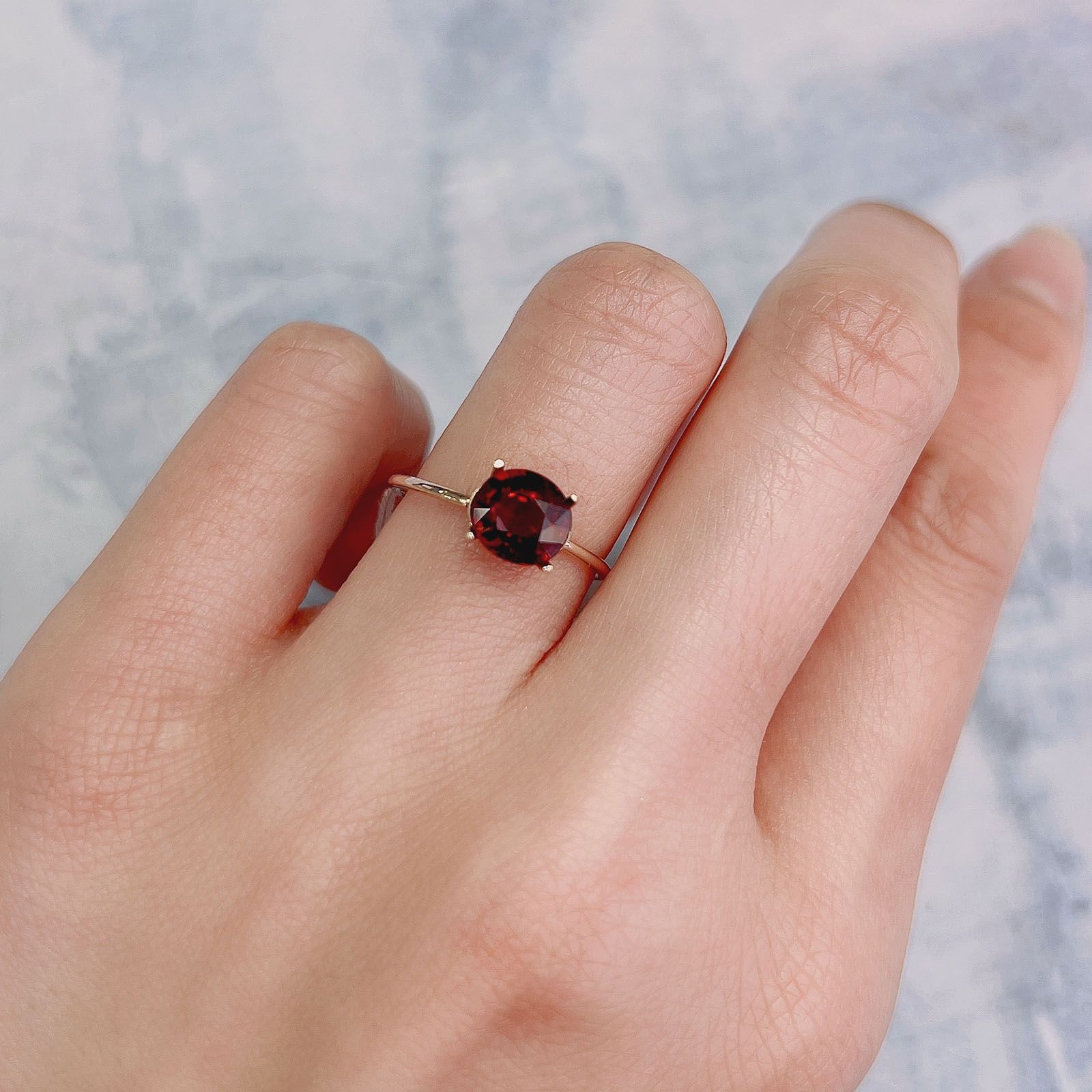 スペサルティン アルマンディン ガーネット(宝石名スペサルティン アルマンディン・ガーネット)ブラジル産 1.59ct 識別済[220113839]7.1x6.5mm前後