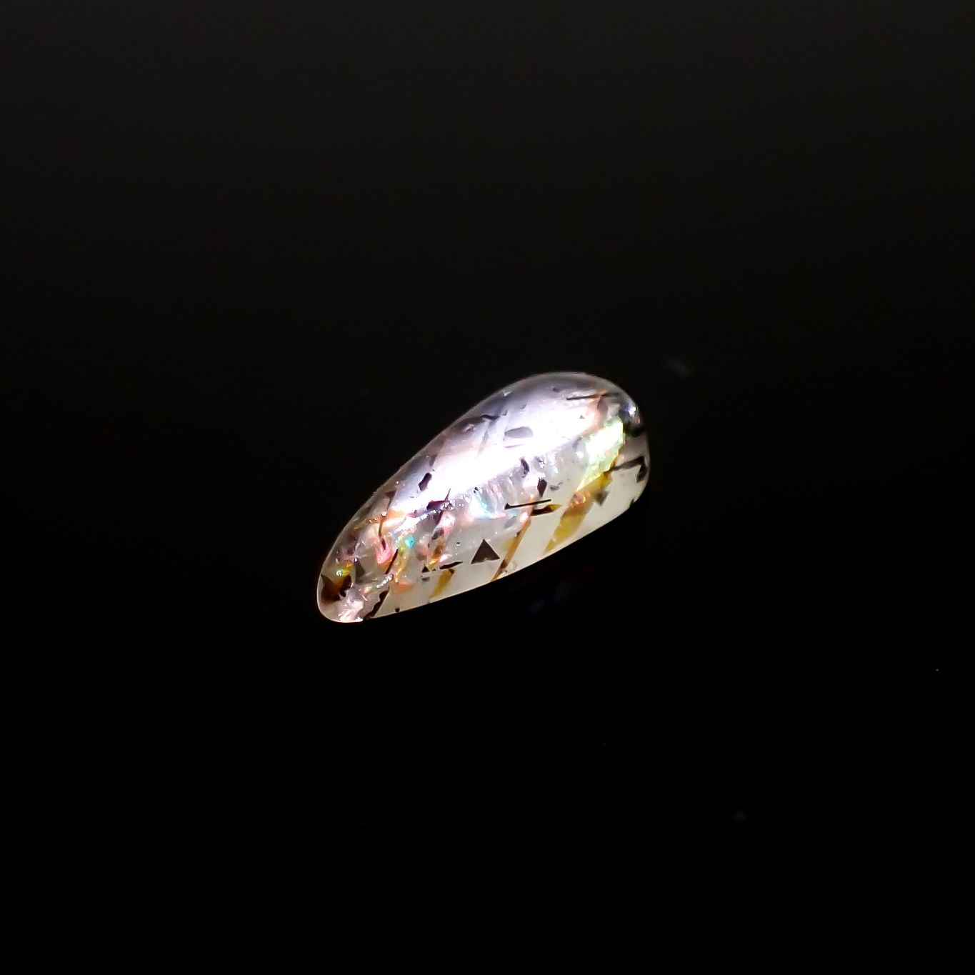 レインボーラティスサンストーン オーストラリア産 0.37ct[230321090]7.7x3.1mm前後