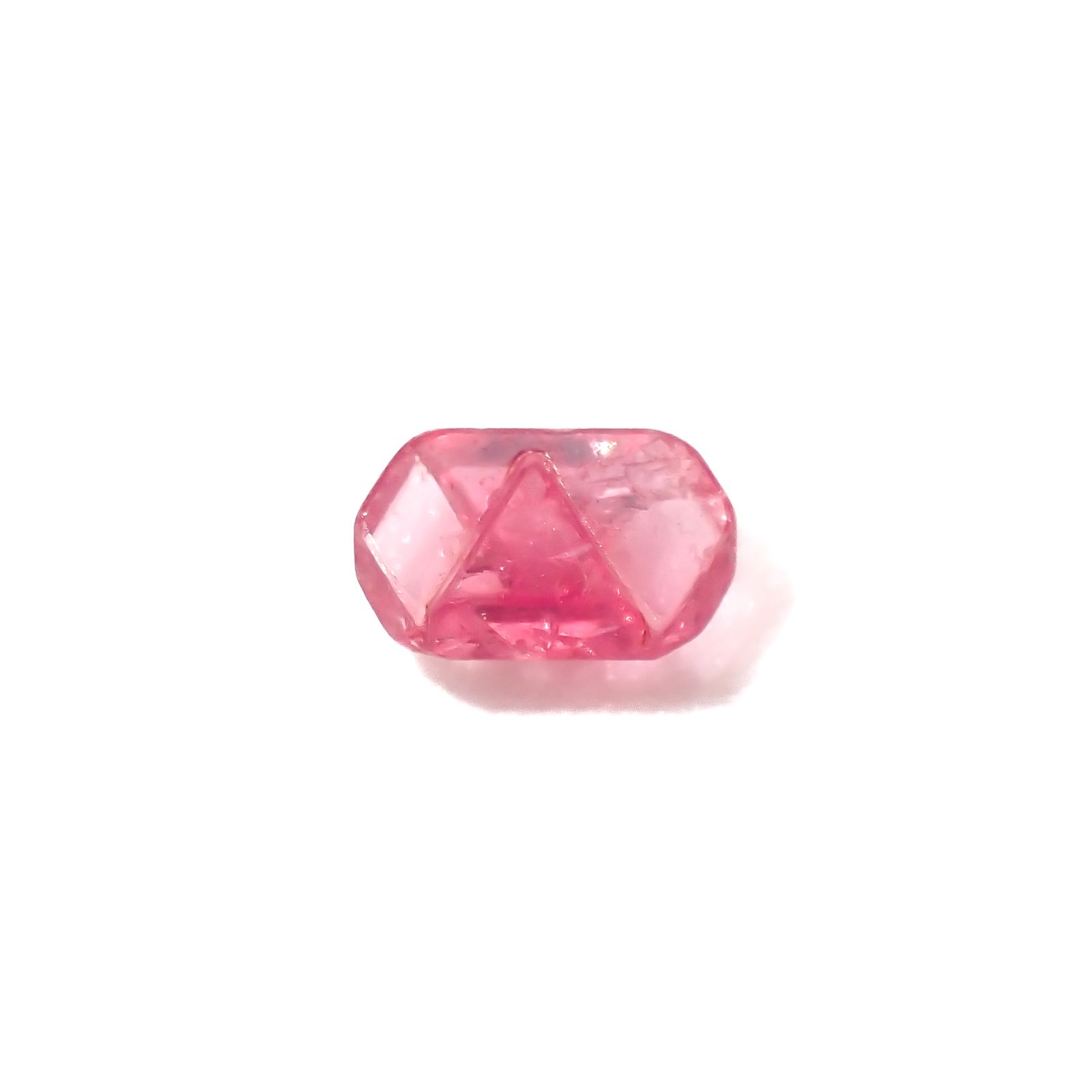 ツインクリスタルスピネル(スピネル式双晶）原石 ビルマ産 0.15ct[231124063]3.9x2.4mm前後