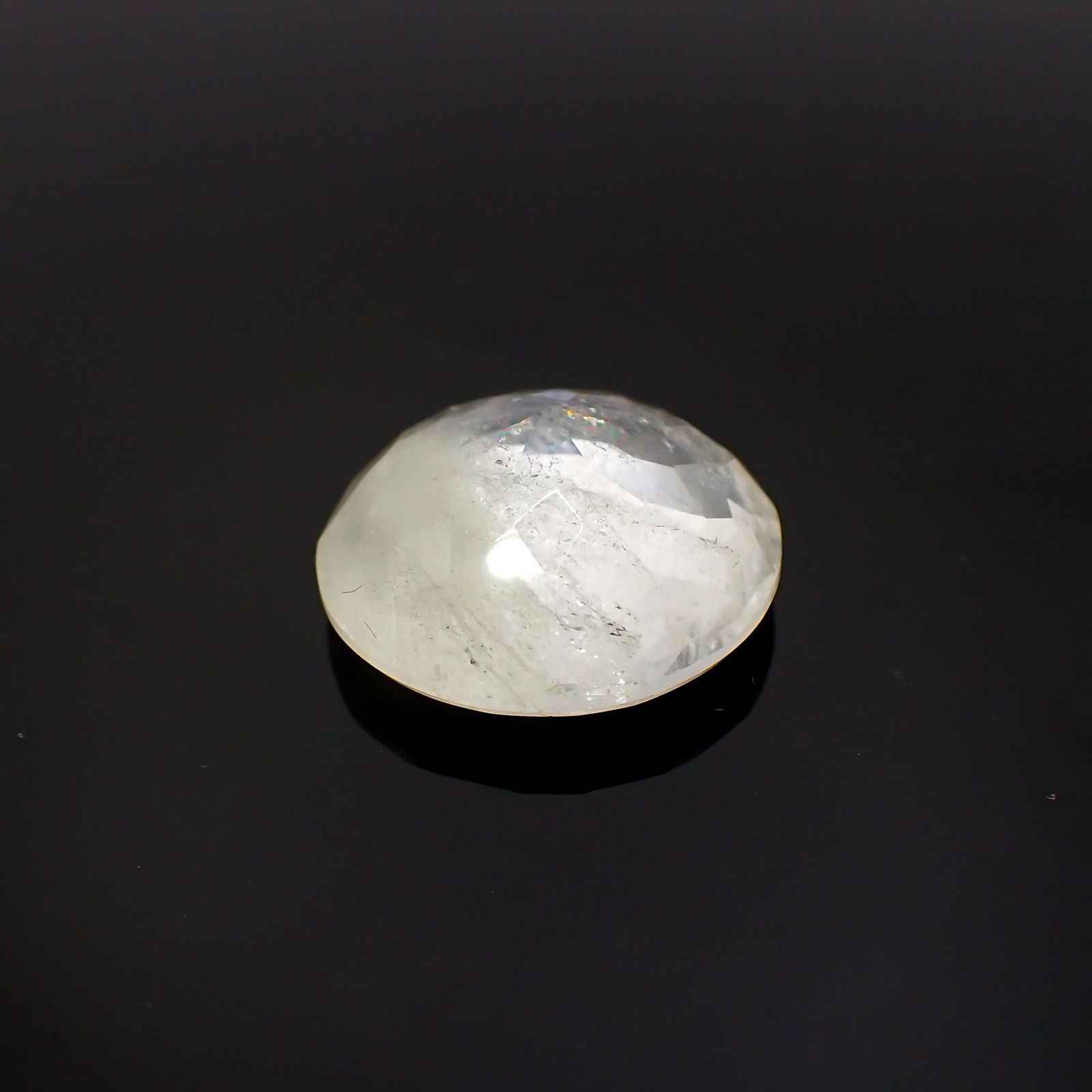 サルファーインクォーツ ブラジル産 12.55ct[231124313]16.8x16.7mm前後