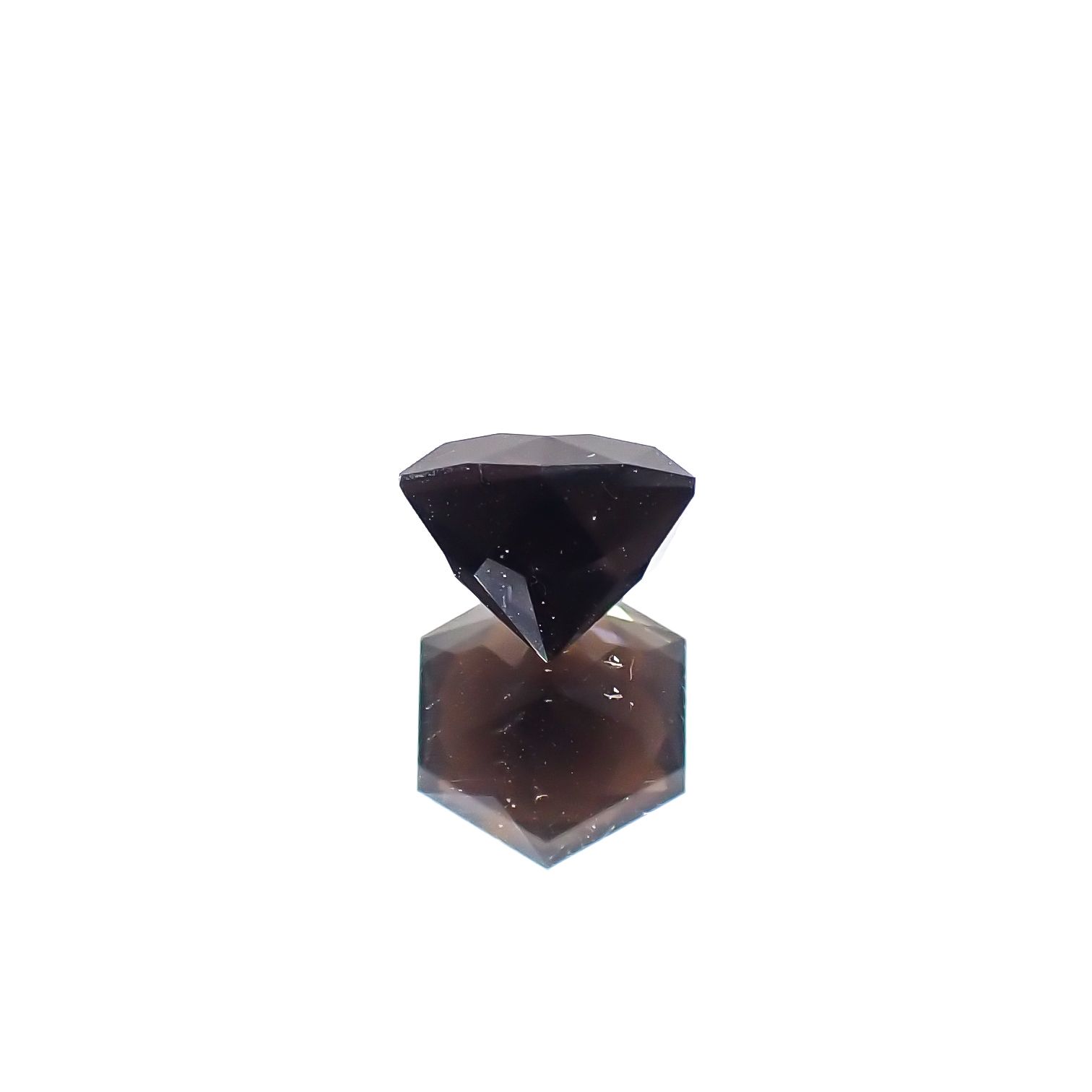 ◇ヘキサゴンカット◇モリオン チベット産 2.20ct[240427367]7.9x7.9mm前後