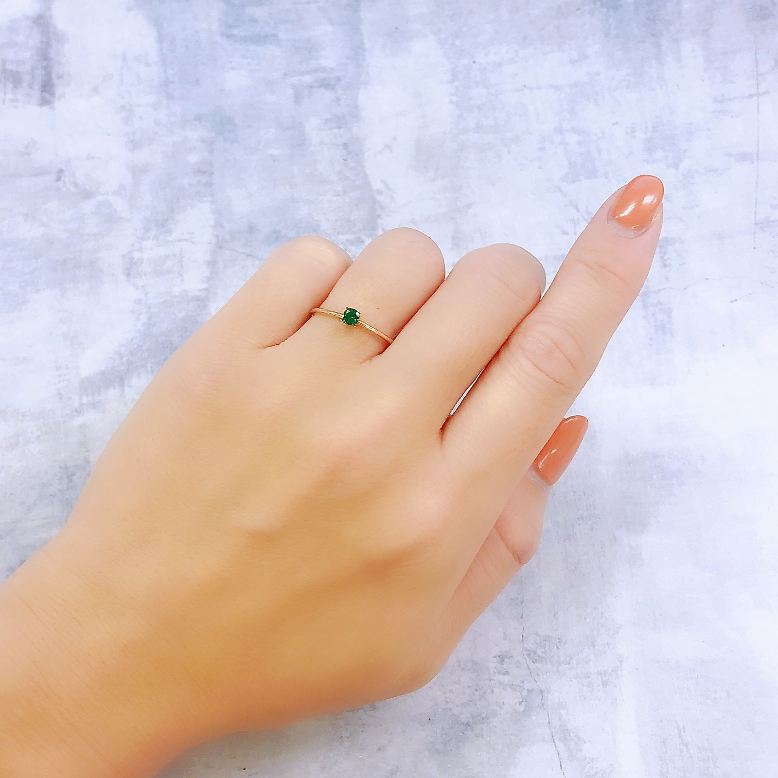 ツァボライト(宝石名ガーネット)タンザニア産 0.15ct 識別済[221018717]3.3x3.3mm前後