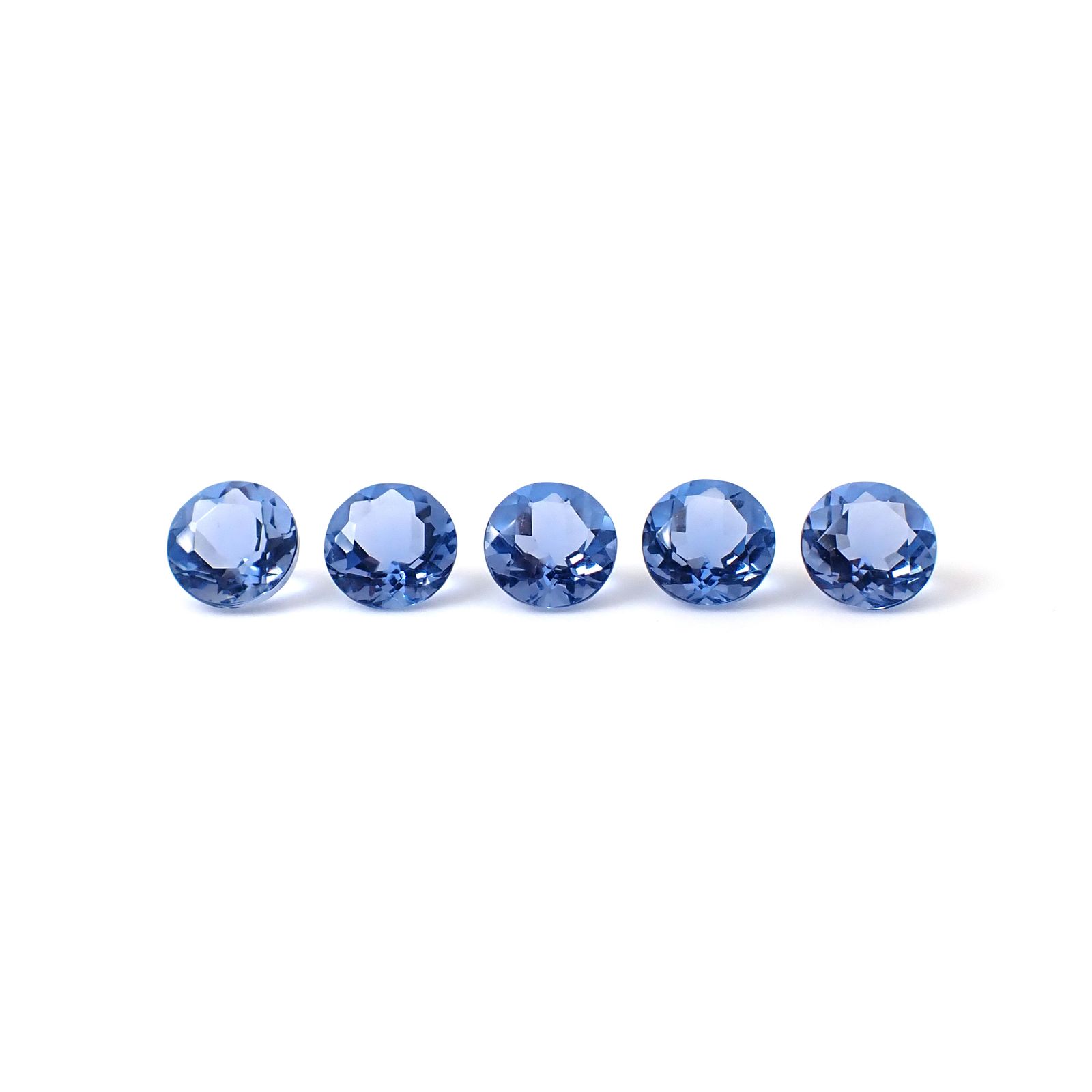 <ランダムセレクト1個販売> カラーチェンジフローライト ラウンドカット ブラジル産 1.00ct前後[210913382]6.1×6.1mm前後