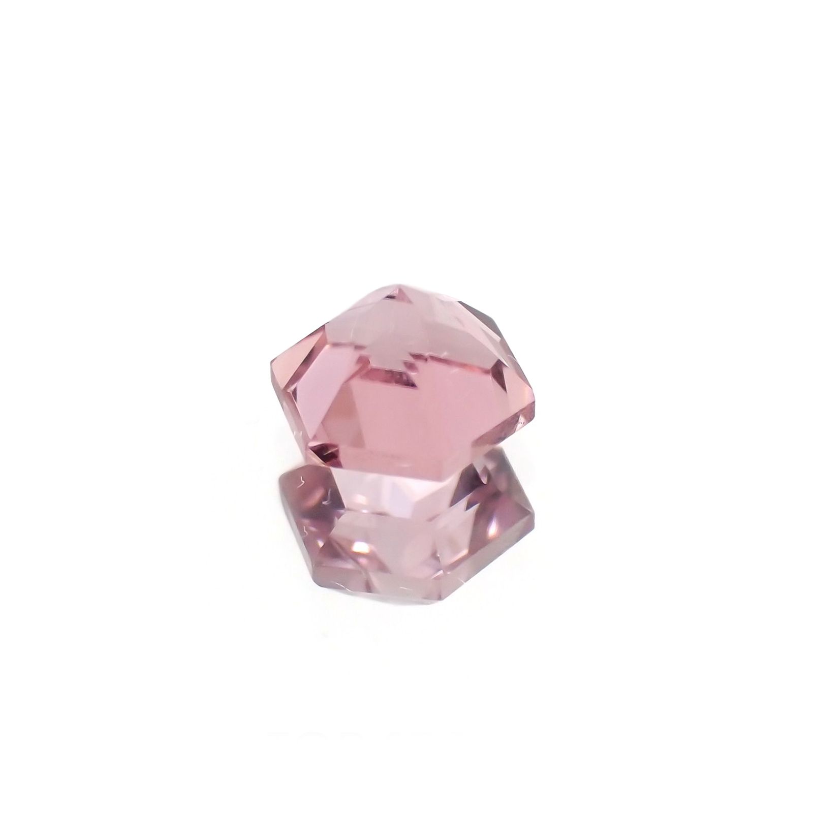 ◇ヘキサゴンカット◇ピンクトルマリン(宝石名トルマリン) ブラジル/アフリカ産 識別済 0.32ct / 3.9x3.9mm前後 [21029155]
