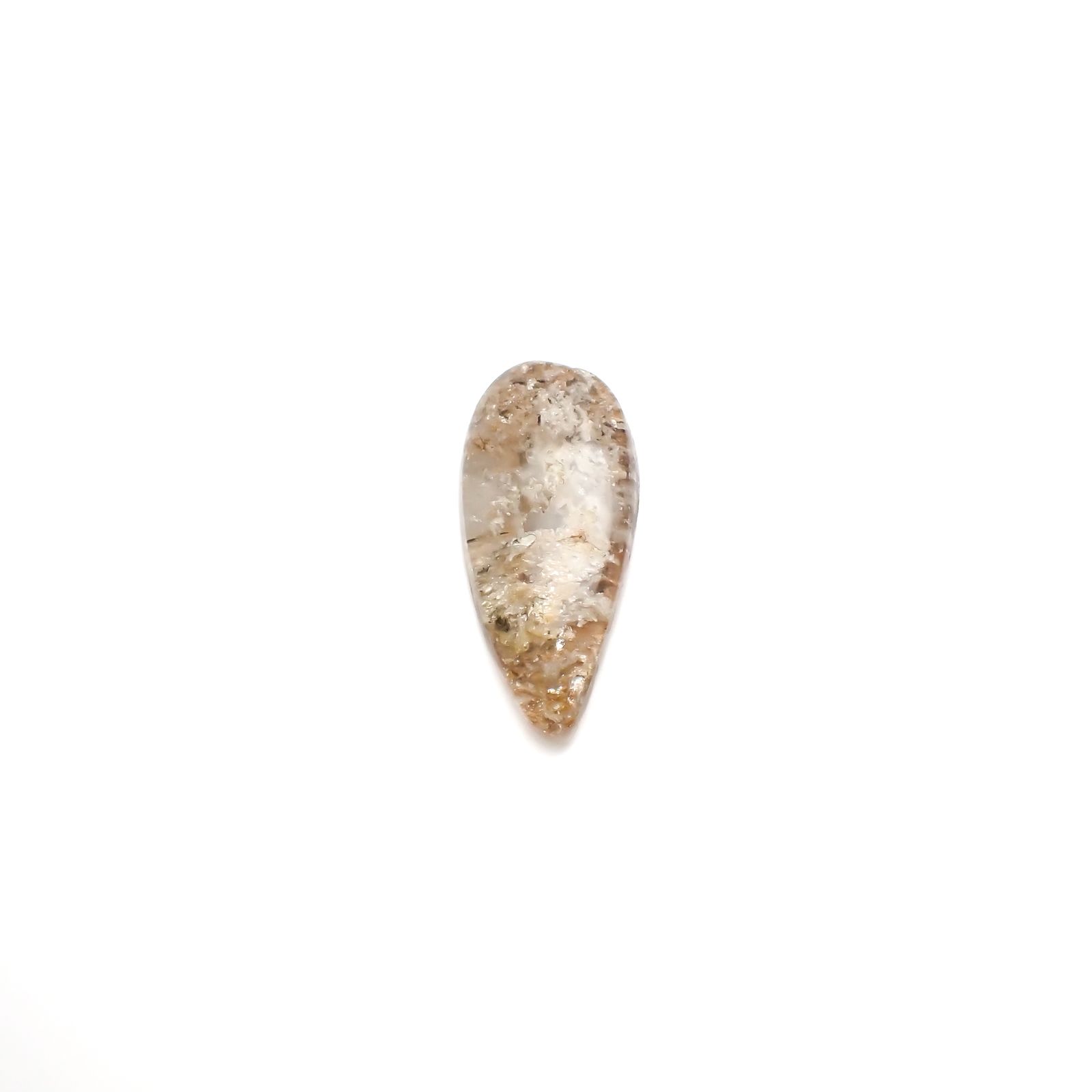 ホワイトガーデンクォーツ ブラジル産 43.08ct[230722648]39.3x18mm前後
