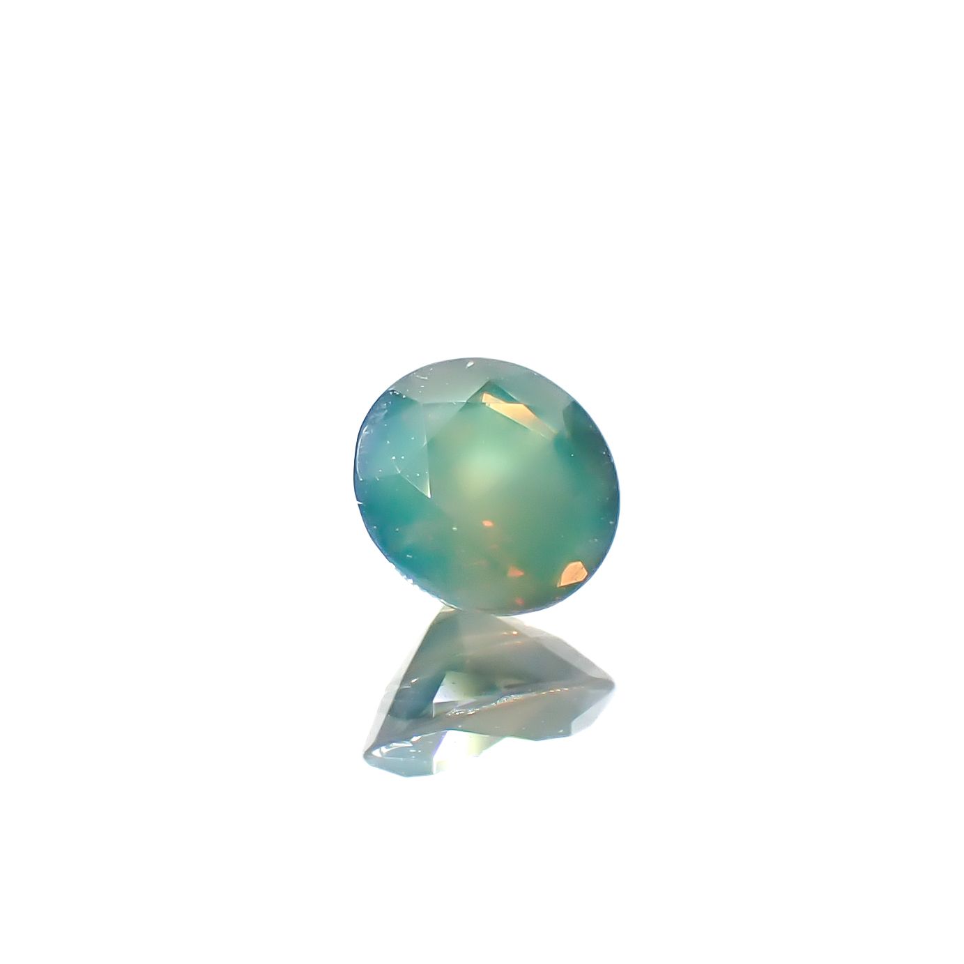 シルキーアレキサンドライト ブラジル・ミナスジェライス州ヘマチタ鉱山産 0.23ct[240929056]3.7x3.6mm前後