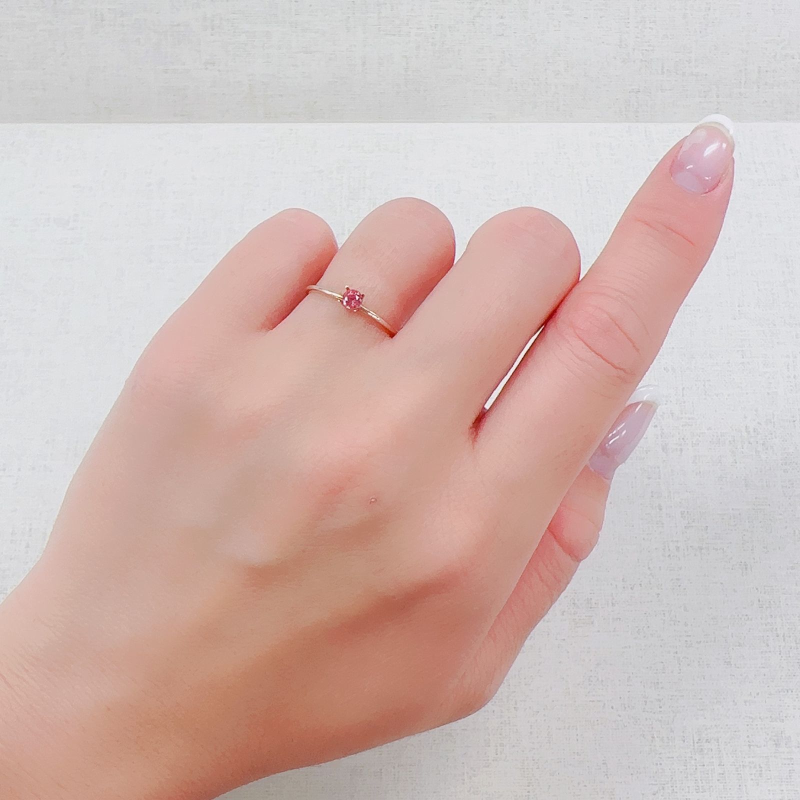 ピンクスピネル パパラチャカラー タンザニア産 0.19ct[230522129]3.3x3.2mm前後