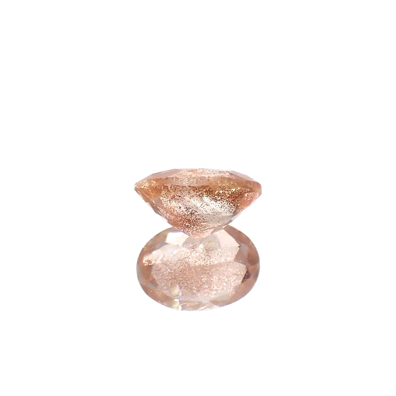 オレゴンサンストーン アメリカ・オレゴン州産 0.71ct[240628210]6.9x4.9mm前後