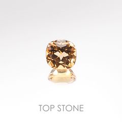 インペリアルトパーズ ブラジル産 ルース 0.61ct[20106511]4.7×4.6mm前後