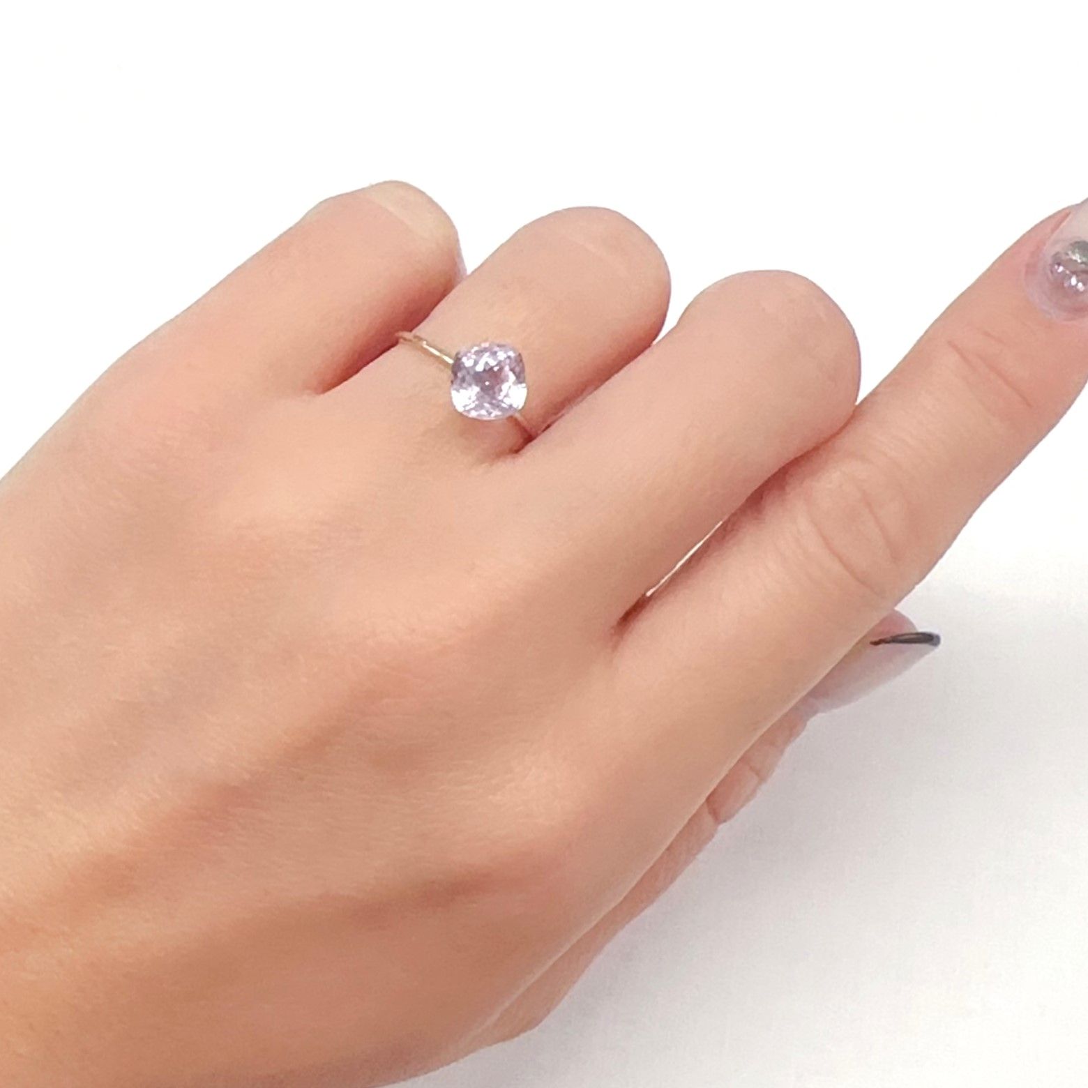クンツァイト アフガニスタン産 1.86ct[231224782]7x7mm前後