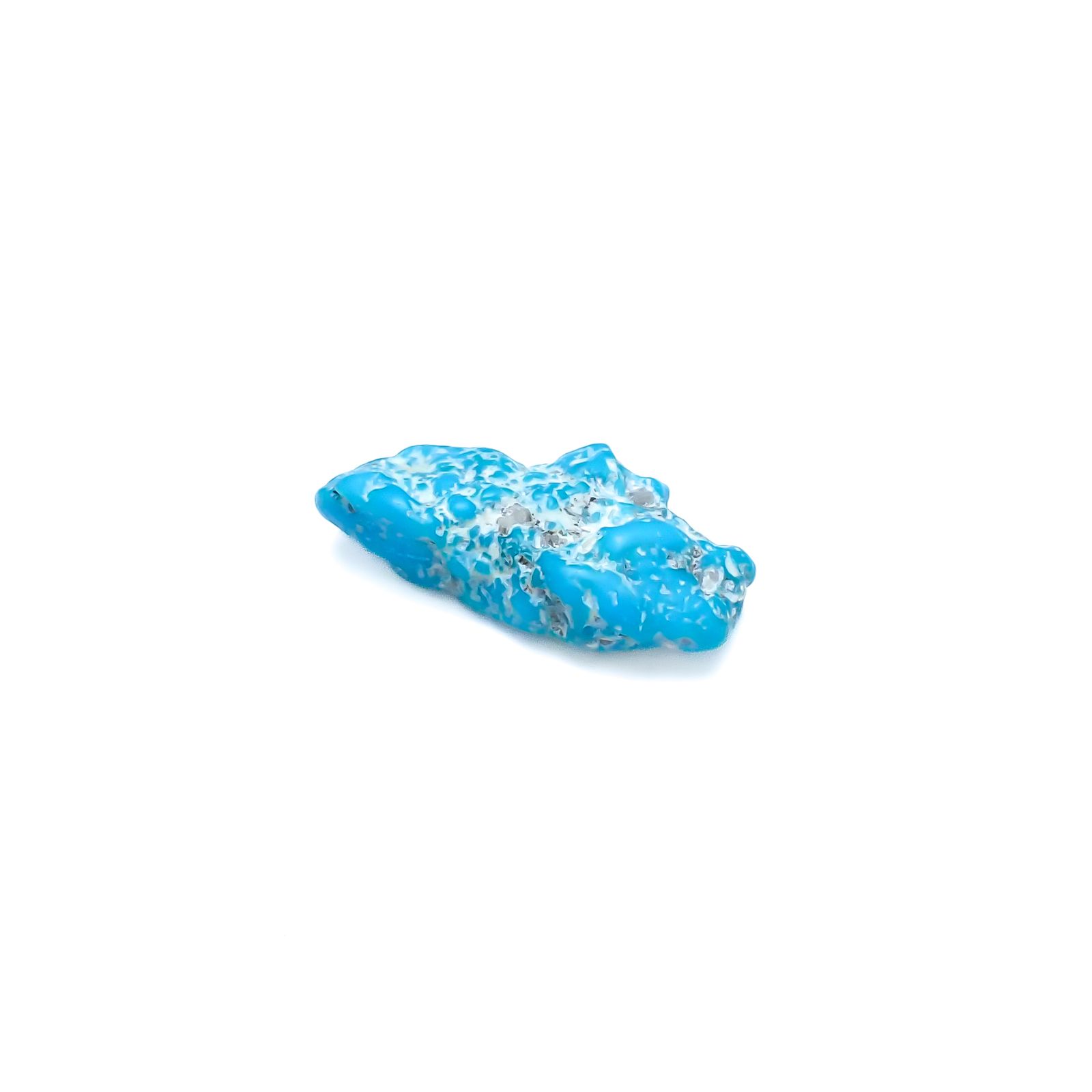ターコイズ 原石 アメリカ・アリゾナ州キングマン産 11.47ct[240226369]23.3x13.3mm前後