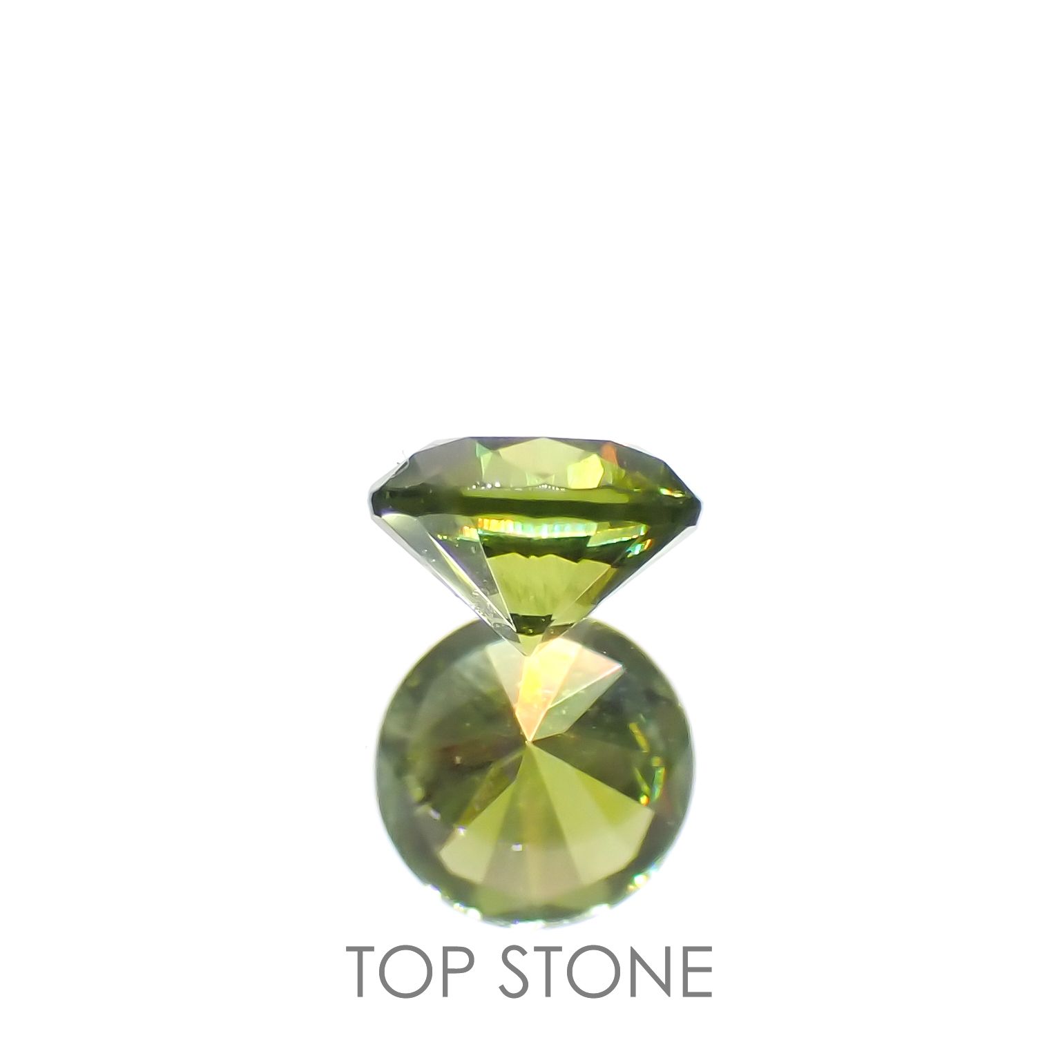 デマントイドガーネット(宝石名デマントイド・ガーネット)ロシア産 0.19ct 識別済[221119163]3.4x3.4mm前後