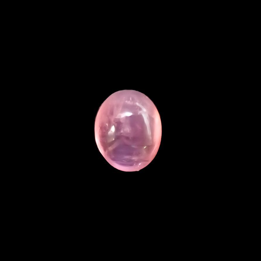 ペツォッタイトキャッツアイ(ラズベリル)(宝石名ペツォッタイト・キャッツアイ) マダガスカル産 0.502ct ソ付(彩珠)[210811973]5.1×4.1mm前後