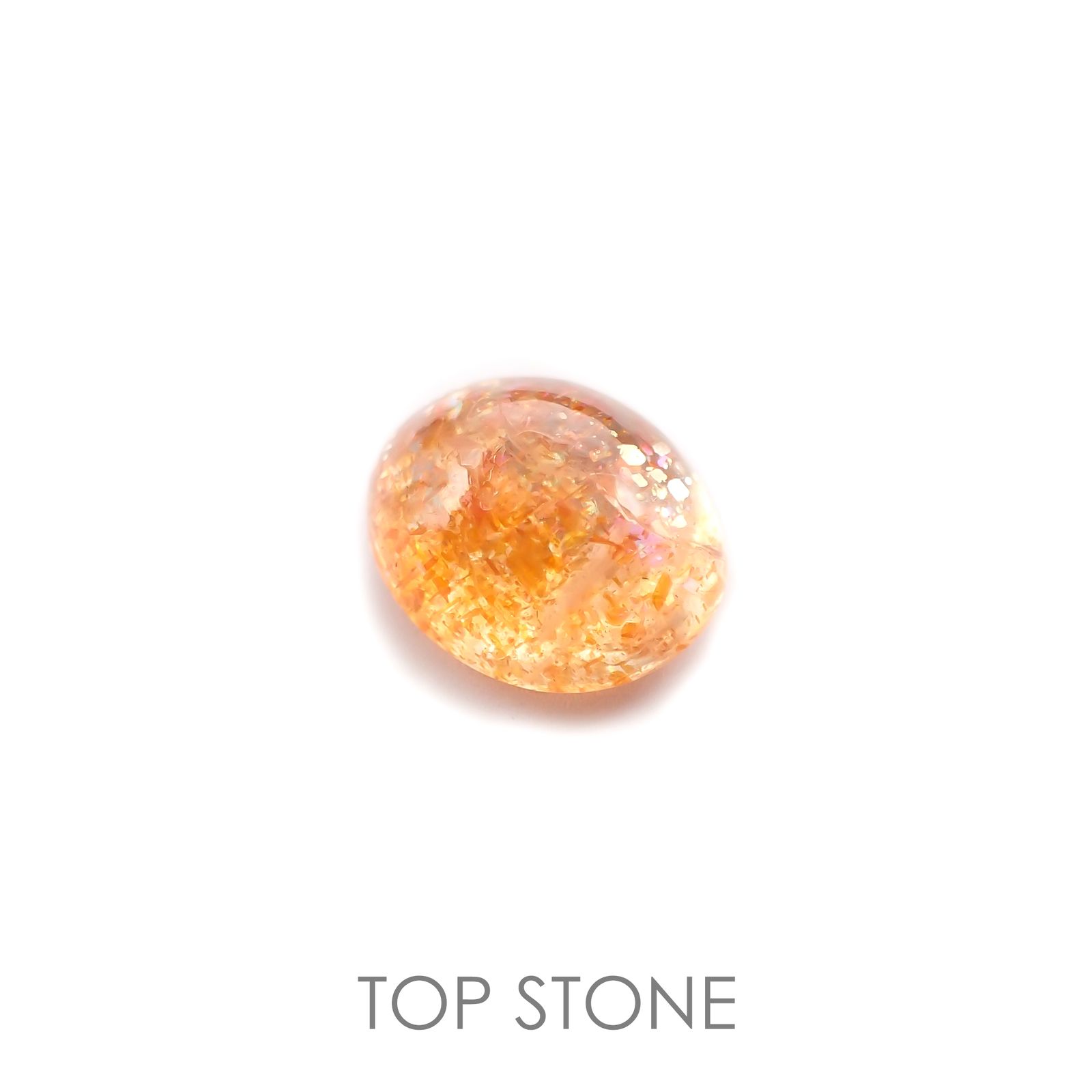 イリュージョンサンストーン(宝石名フェルドスパー) タンザニア産 2.94ct 識別済[210510859]10.1×8mm前後
