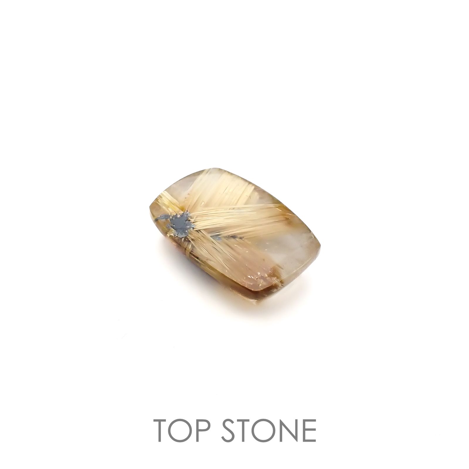太陽タイチンルチルクォーツ ブラジル産 7.31ct[220716739]15.7x10.4mm前後