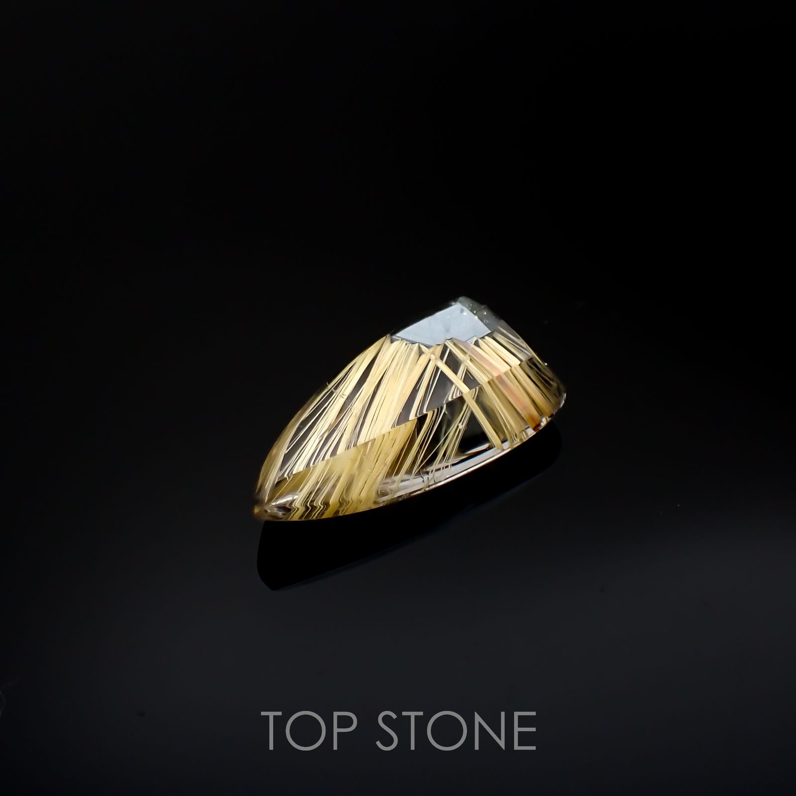 太陽ルチルクォーツ ブラジル産 6.04ct[220716740]18.4x9.8mm前後