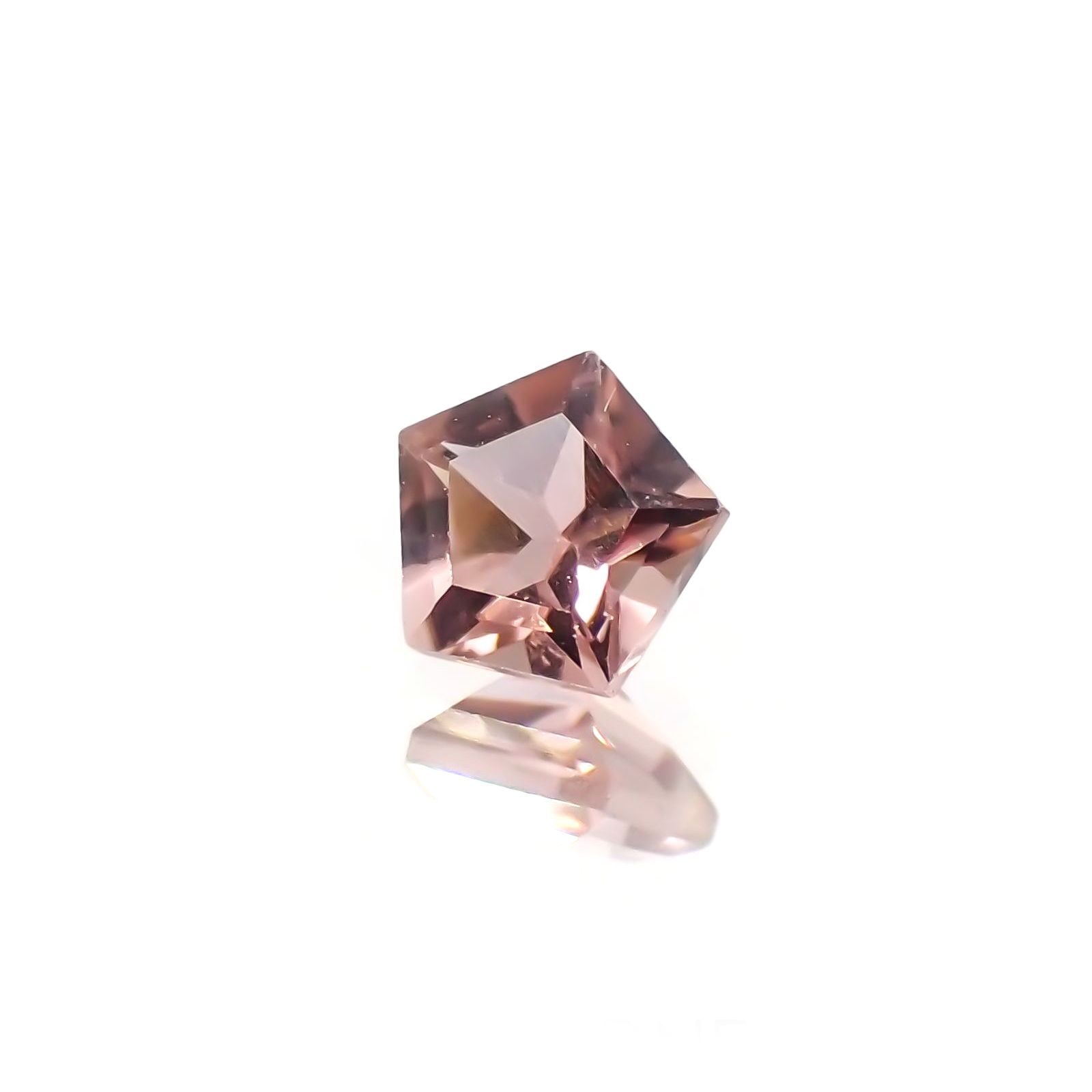 ◇ペンタゴンカット◇ピンクトルマリン(宝石名ピンク・トルマリン) ブラジル/アフリカ産 識別済 0.25ct / 4.2x4.2mm前後 [21029547]