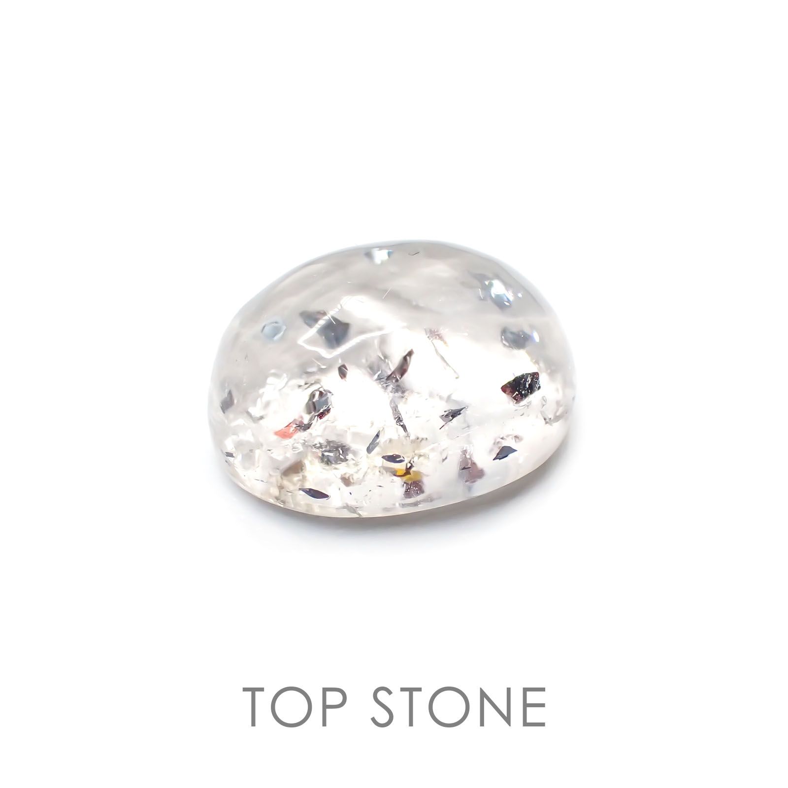 ヘマタイトインクォーツ 中国産 ルース 6.32ct[20127994]12.4×10.4mm前後