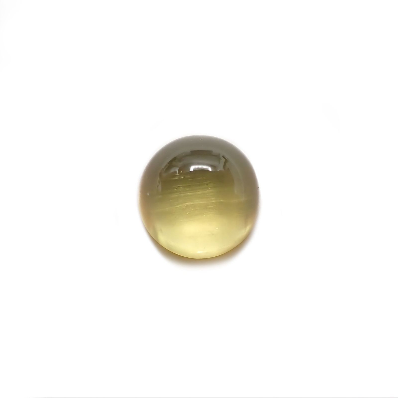 イエローベリルキャッツアイ(宝石名イエロー・ベリル キャッツアイ)ブラジル産 3.05ct 識別済[220917869]9.1x9mm前後