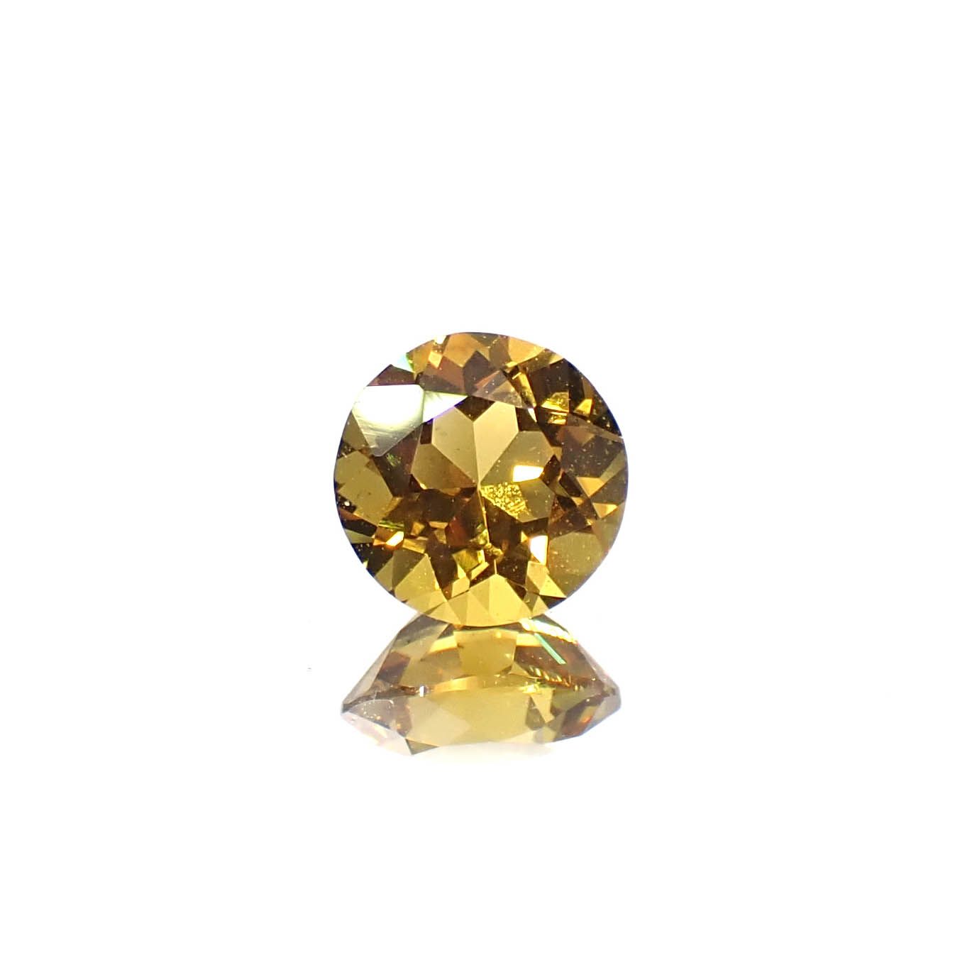 ゴールデンベリル(宝石名ベリル)ブラジル産 0.46ct 識別済[250530352]5.1x5.1mm前後