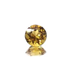 ゴールデンベリル(宝石名ベリル)ブラジル産 0.46ct 識別済[250530352]5.1x5.1mm前後