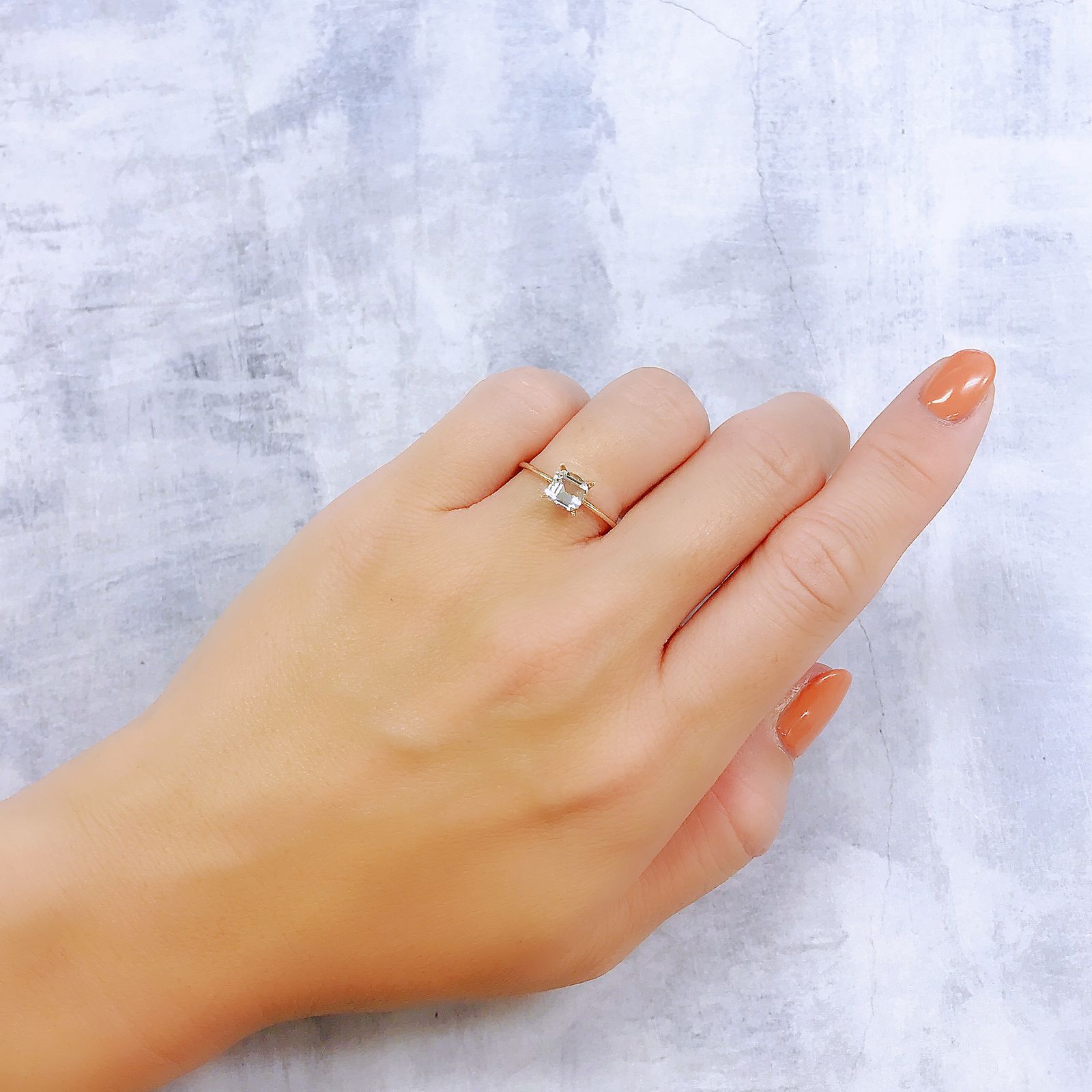 ◇カスタムカット◇オイルインクォーツ パキスタン産 0.63ct[240218536]5.3x4.9mm前後